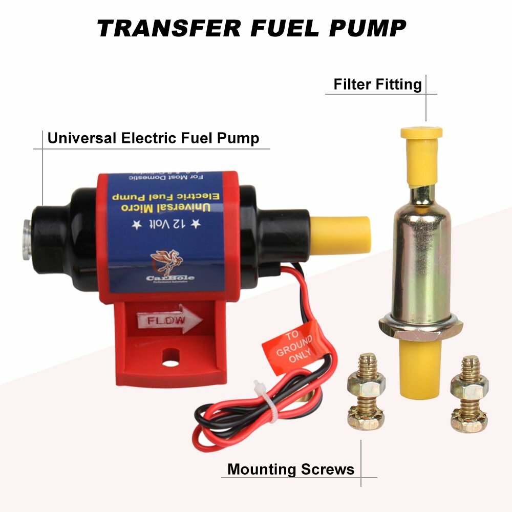 12S Universal Electric Fuel Pump Carburetor 12 V Low Pressure Gas Diesel Alcohol