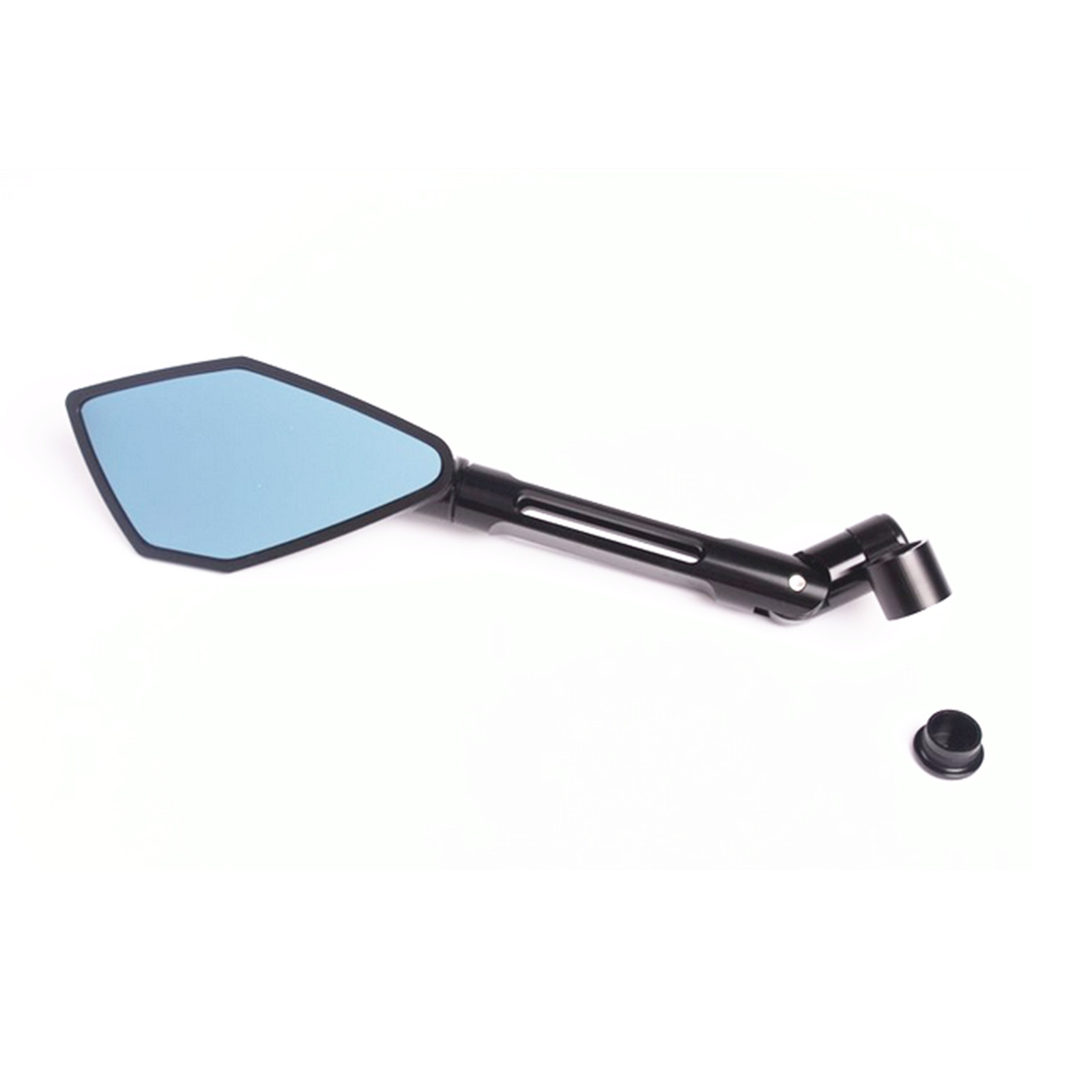 2x Universal CNC Alloy Motorcycle Rear view Aluminum Billet Mirrors 8mm 10mm