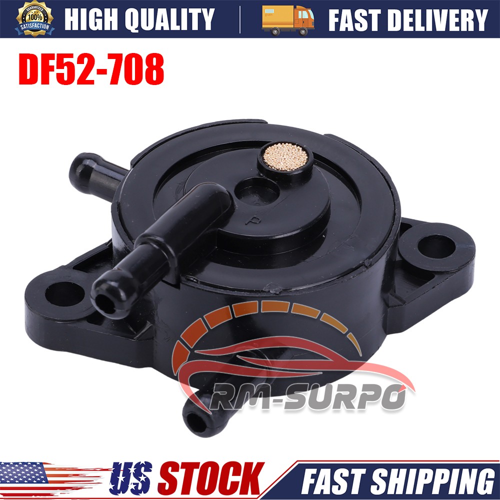 DF52-708 Black Plastic Metal Fuel Pump Single Outlet Vacuum Pulse
