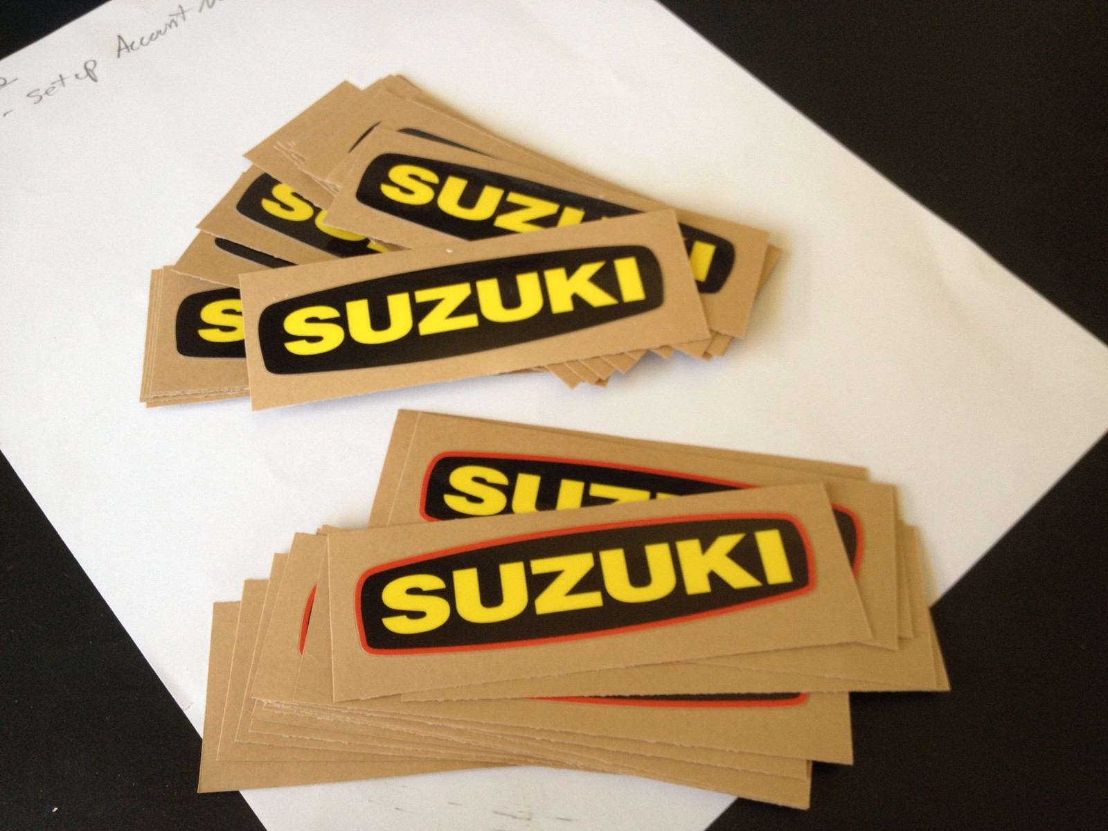 Suzuki TM400 TS400 Side Cover Decal Vintage AHRMA Magneto Emblem 68233-16500