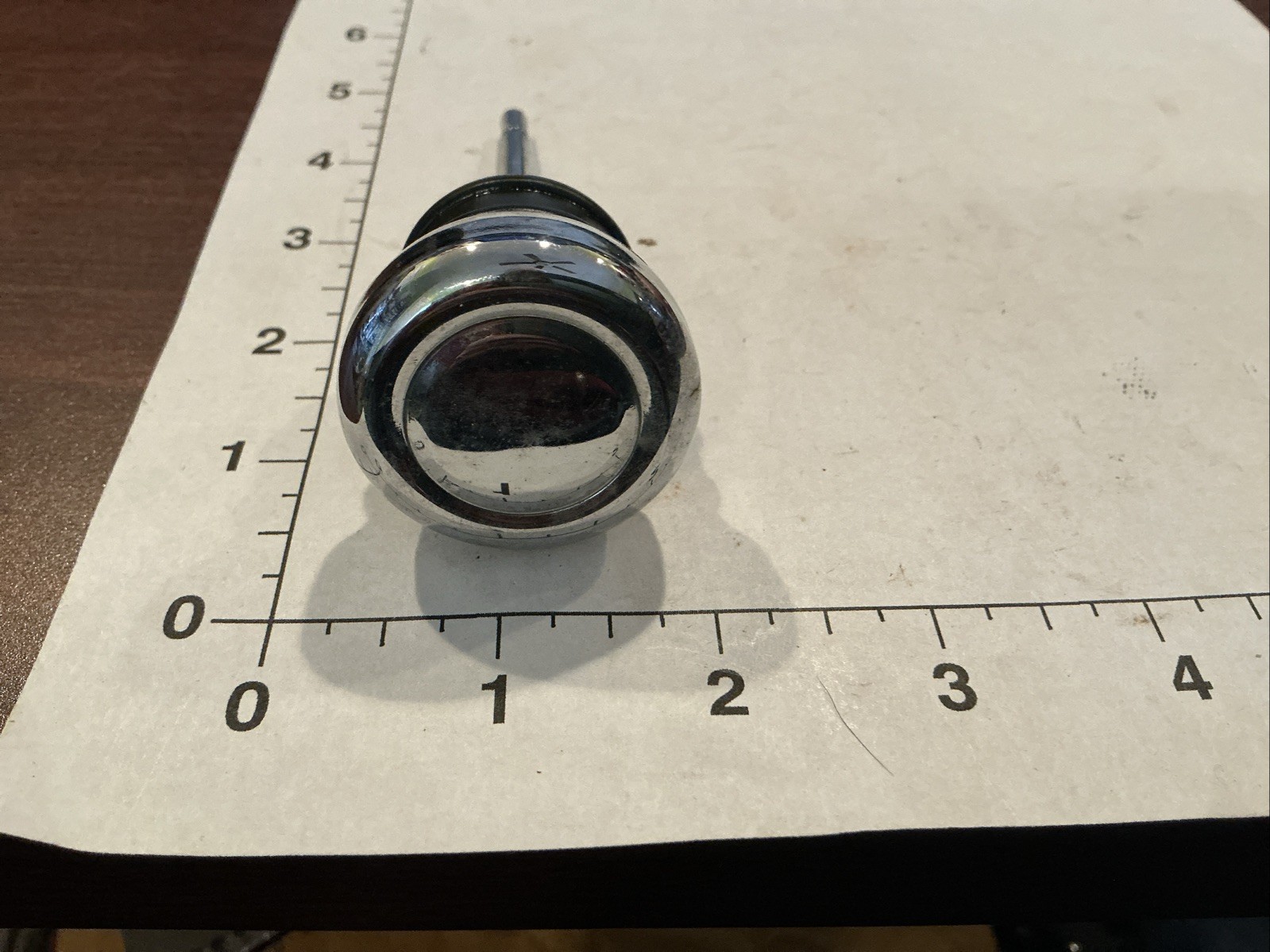 Harley-Davidson Chrome Circle Lined Oil Filler Cap with Short Dipstick