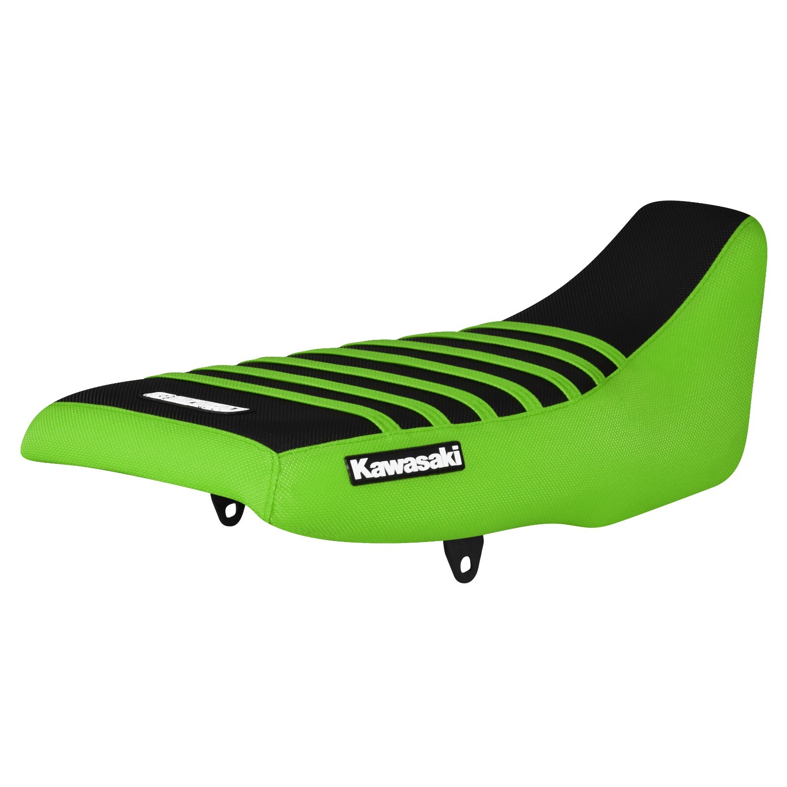 1987-2007 Kawasaki KLR 650 gripper seat cover GREEN/ BLACK/ GREEN ribs #220