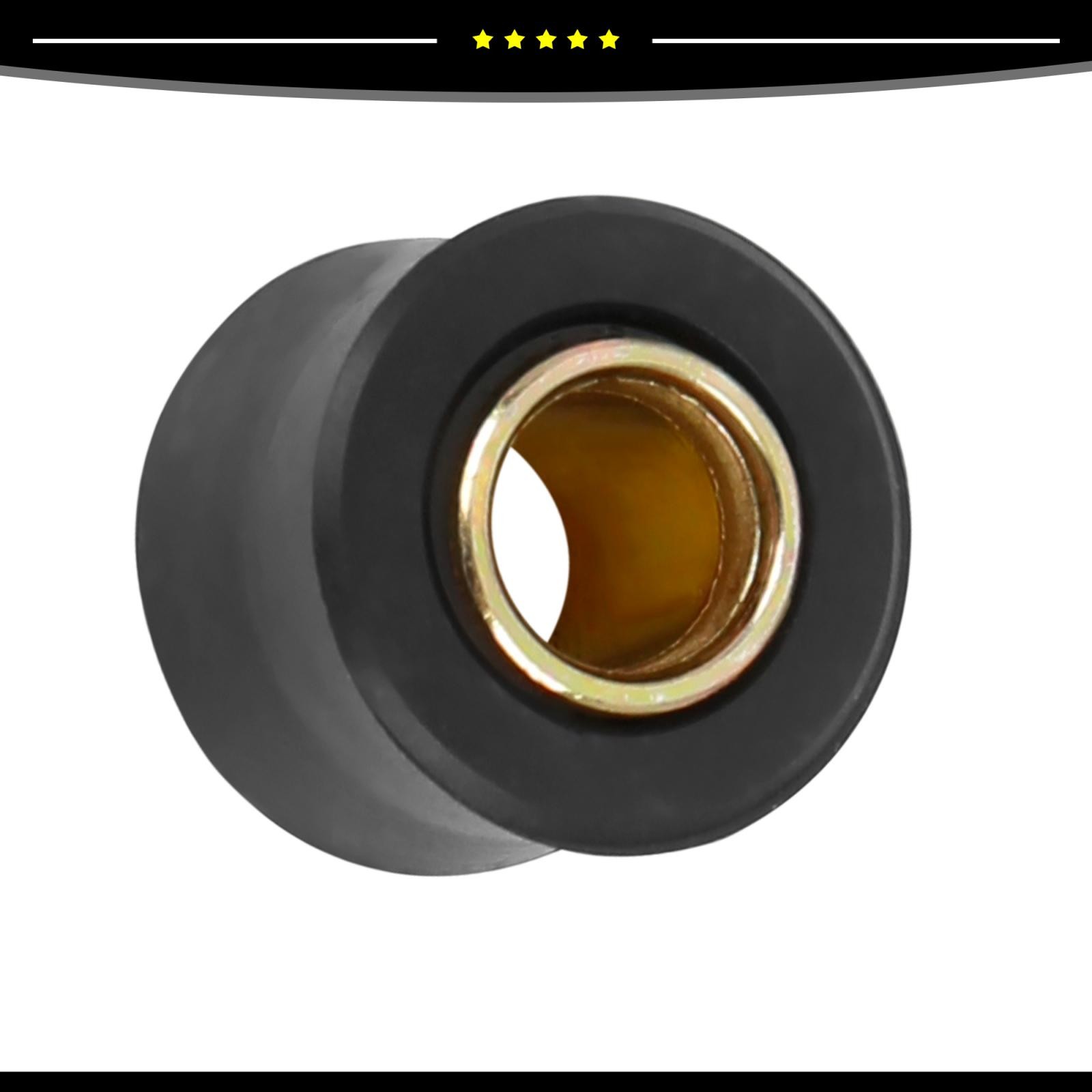 Universal Piece of 10 10mm Rear Shock Absorber Cushion Rubber Ring Bushing Black