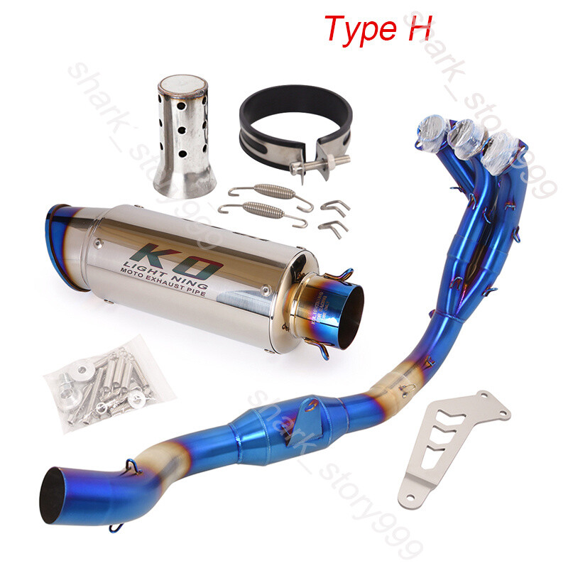 Full System Front Pipe Slip For Yamaha MT09 FZ09 20-23 Exhaust Muffler DB Killer