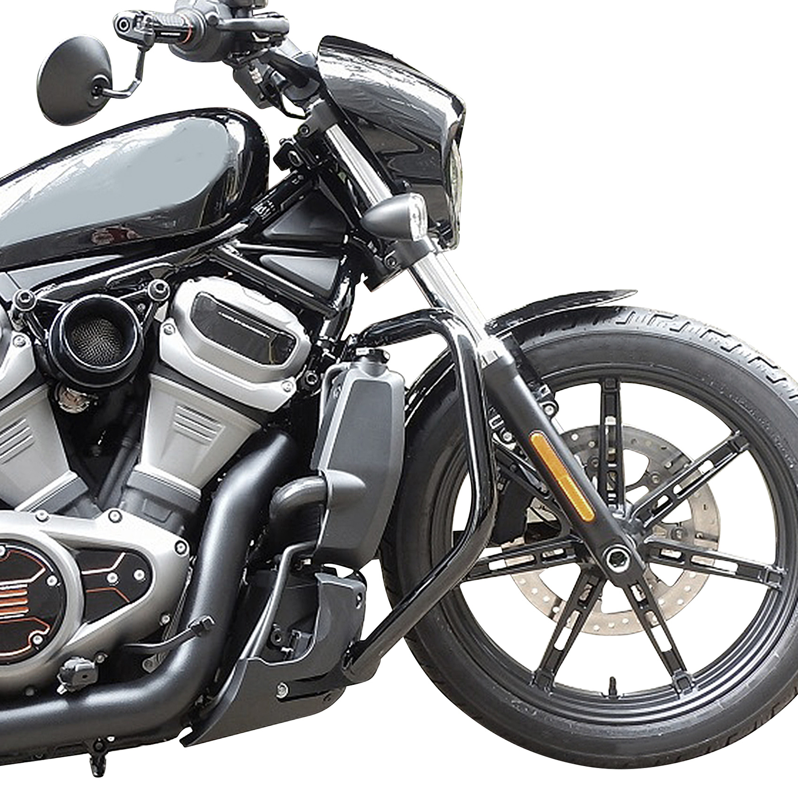 Gloss Black Engine Guard Crash Bar Fit For Harley Sportster S RH1250S 2021-2025