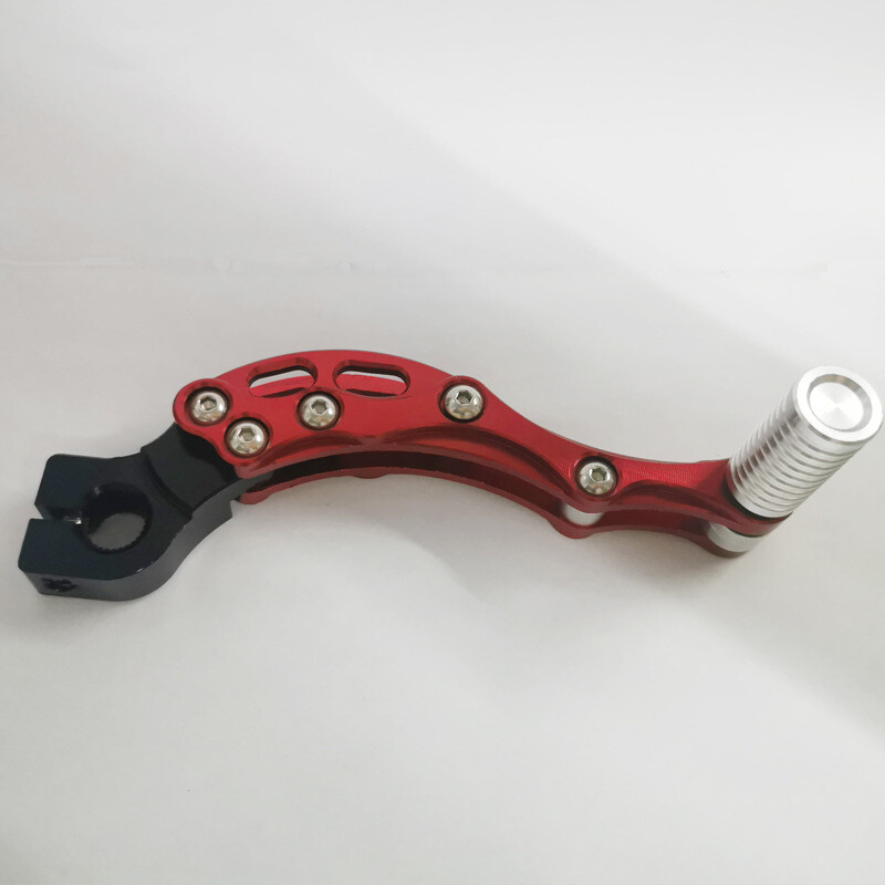 Red Motorcycle CNC Aluminum Alloy Footrest Pedal Gear Shift Shifter Lever 170MM