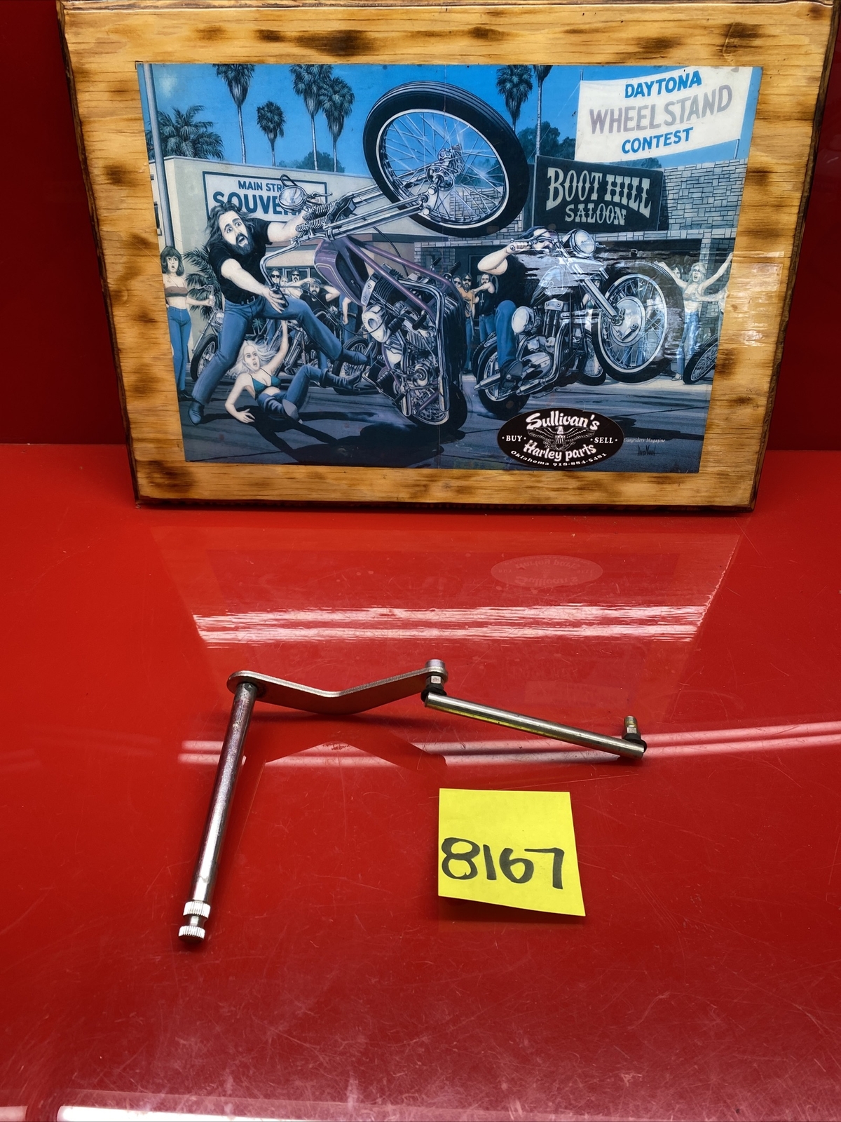harley dyna mid control shift shaft linkage thru primary shifter 1991-17 Oem