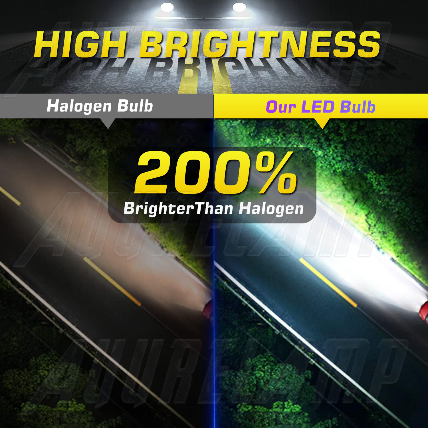 For Kawasaki Ninja 300 650 ZX6R – Pair White H7 Motorcycle LED-Headlight Bulbs