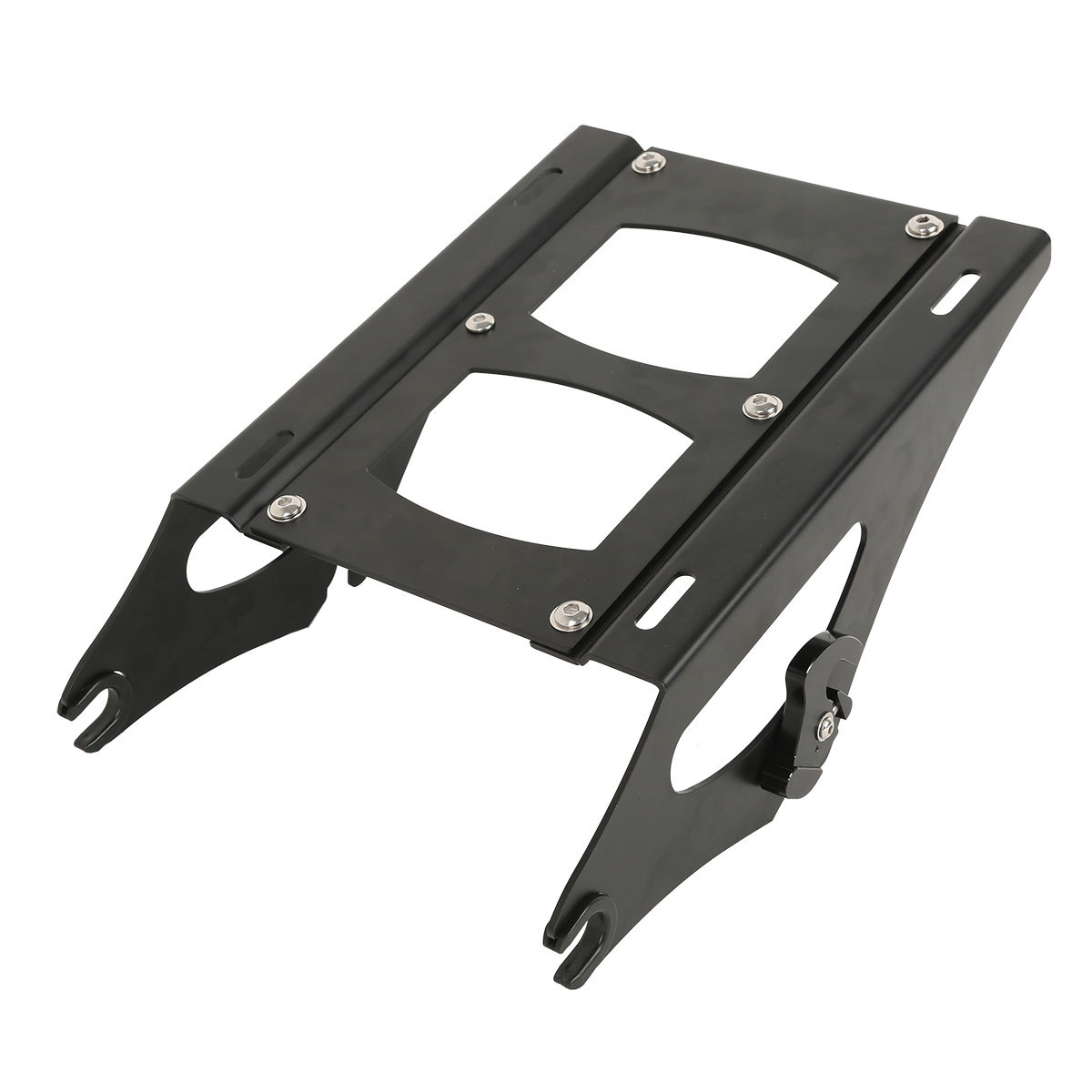 Black King Trunk Backrest w/ Mount Rack Plate Fit For Harley Touring 2014-UP