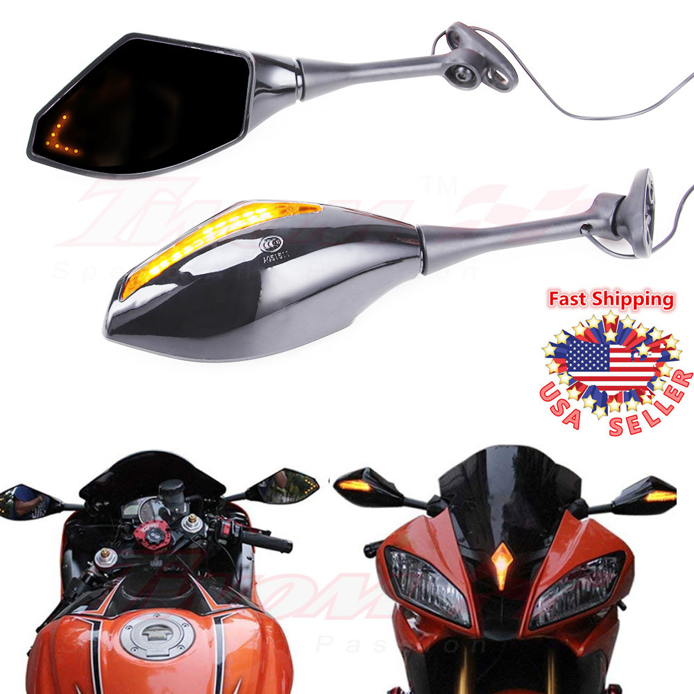 Integrated Mirrors For Honda Cbr 600 RR 2003 2004 2005 2006 2007 2008 2009 2010