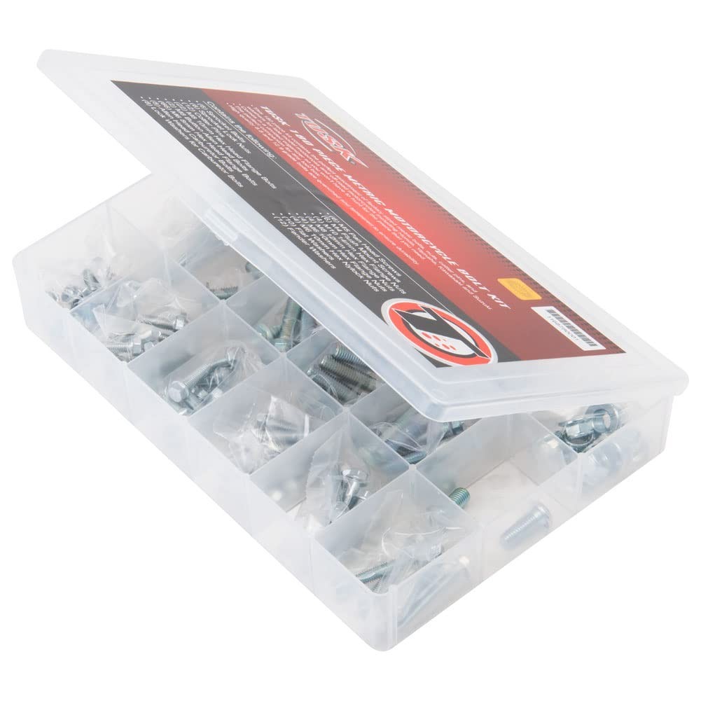 180 Piece Metric Motorcycle Bolt Kit – Complete Fastener Set for Bikes & Repairs