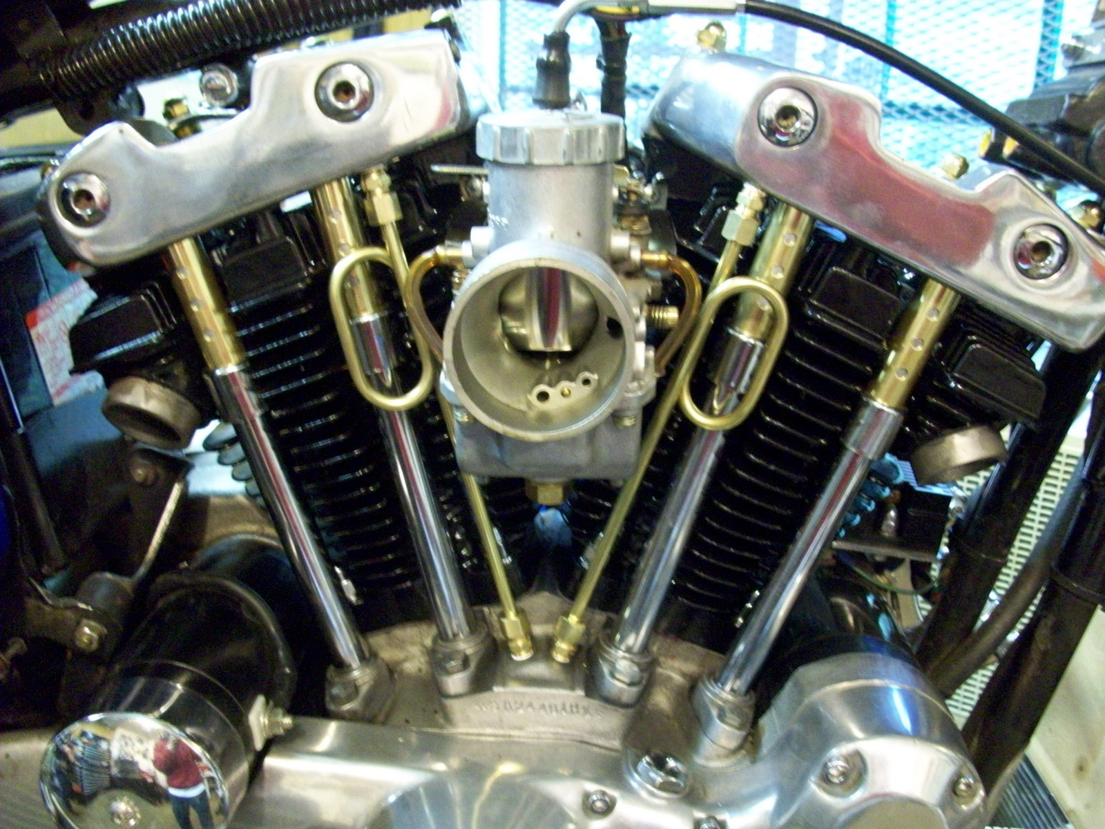 Old-Stf 57-84 Ironhead Sportster Engine Brass oil line & Hardware Dress up Kit