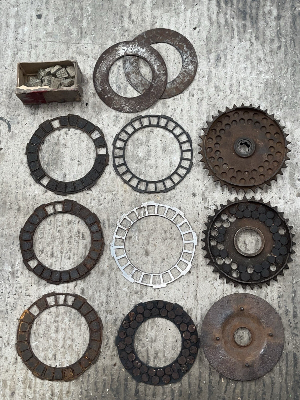 Rudge? Motorcycle Clutch Parts Lot As Shown. Ulster ? Special? Used Rare