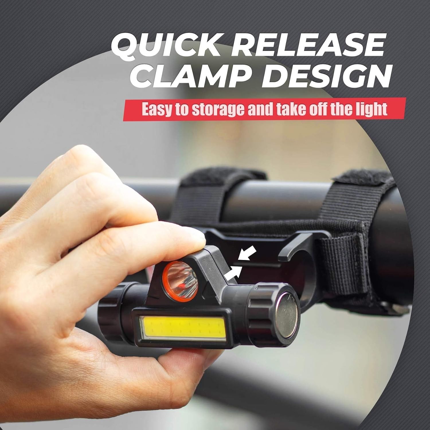 UTV Dome Light Roll Bar Cage Mount USB Rechargeable 1-Pack Polaris RZR Can Am X3