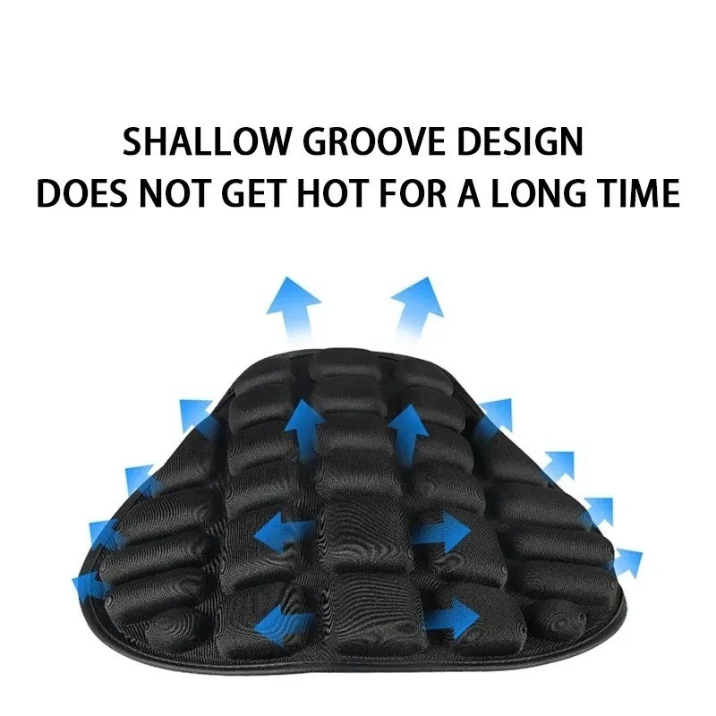 Motorcycle Gel Seat Cushion Comfort Pillow Cover Pressure Relief Universal Pad