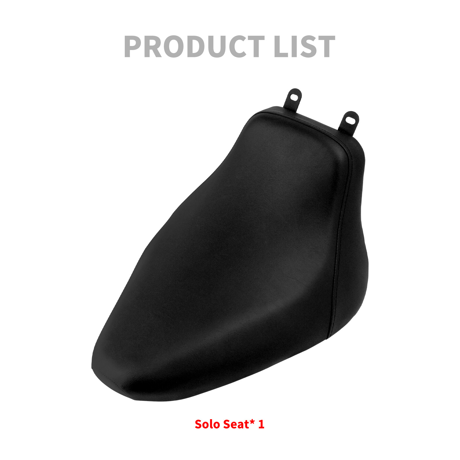 Black Driver Solo Seat For Harley Heritage Softail FLSTC Deluxe FLSTN 2006-2017