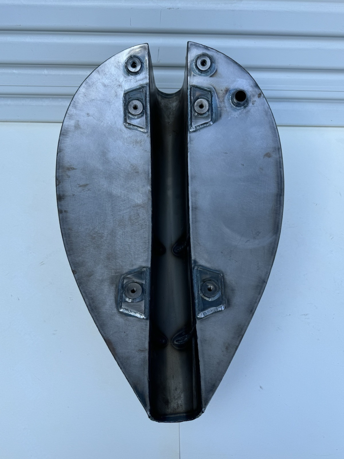 KRAFT TECH METAL MONSTERS 23″ x 14.5″ RAW STEEL GAS TANK CUSTOM HARLEY CHOPPER