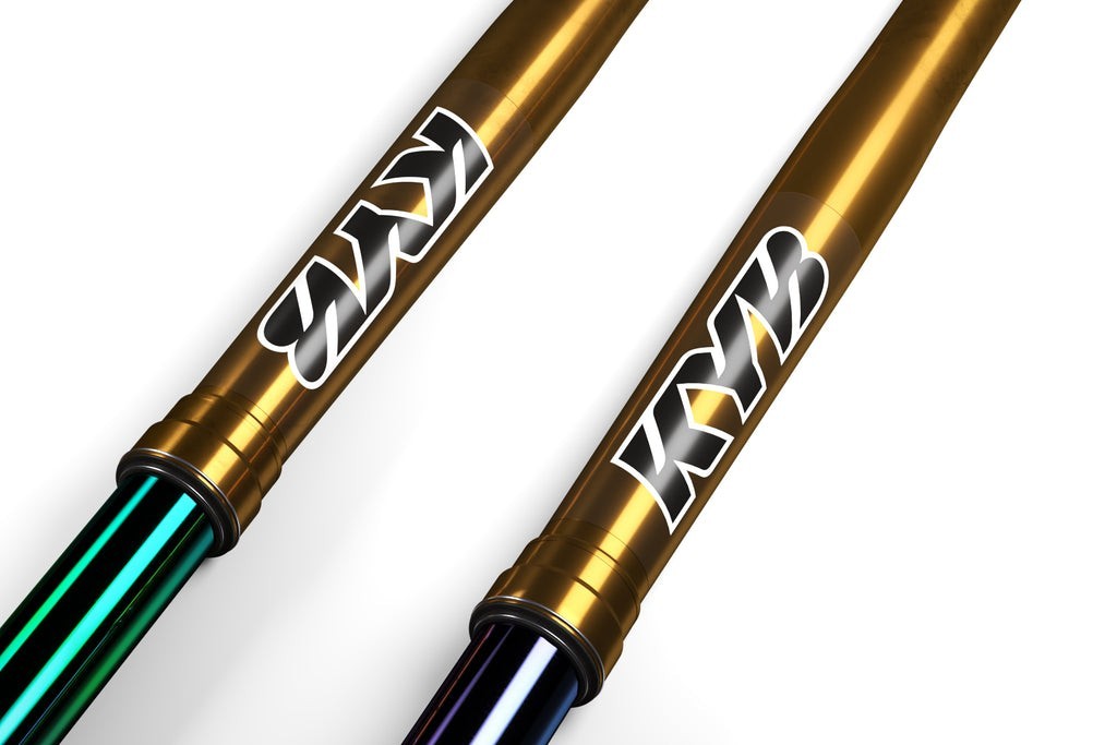 KYB Fork Stickers Decal Shock Suspension Decals Set (Black)(9×6)