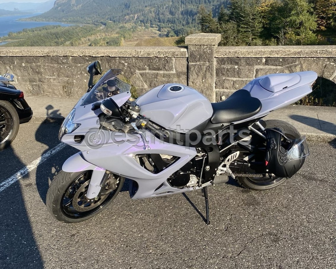 Chameleon Gray Dazz Purple Fairing +Tank Cover for SUZUKI GSXR600/750 2006 2007