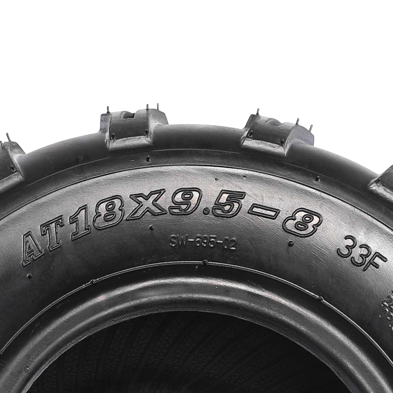 4pcs 18×9.50-8” Tire Tubeless for Go Kart Tractor Mower Buggy ATV Snow Track US