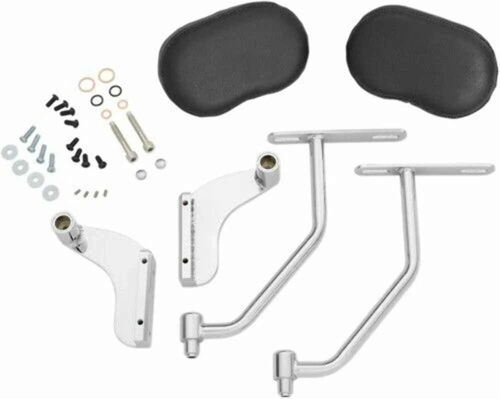 Show Chrome Deluxe Passenger Armrest Chrome 52-926 Chrome | Black 0822-0384