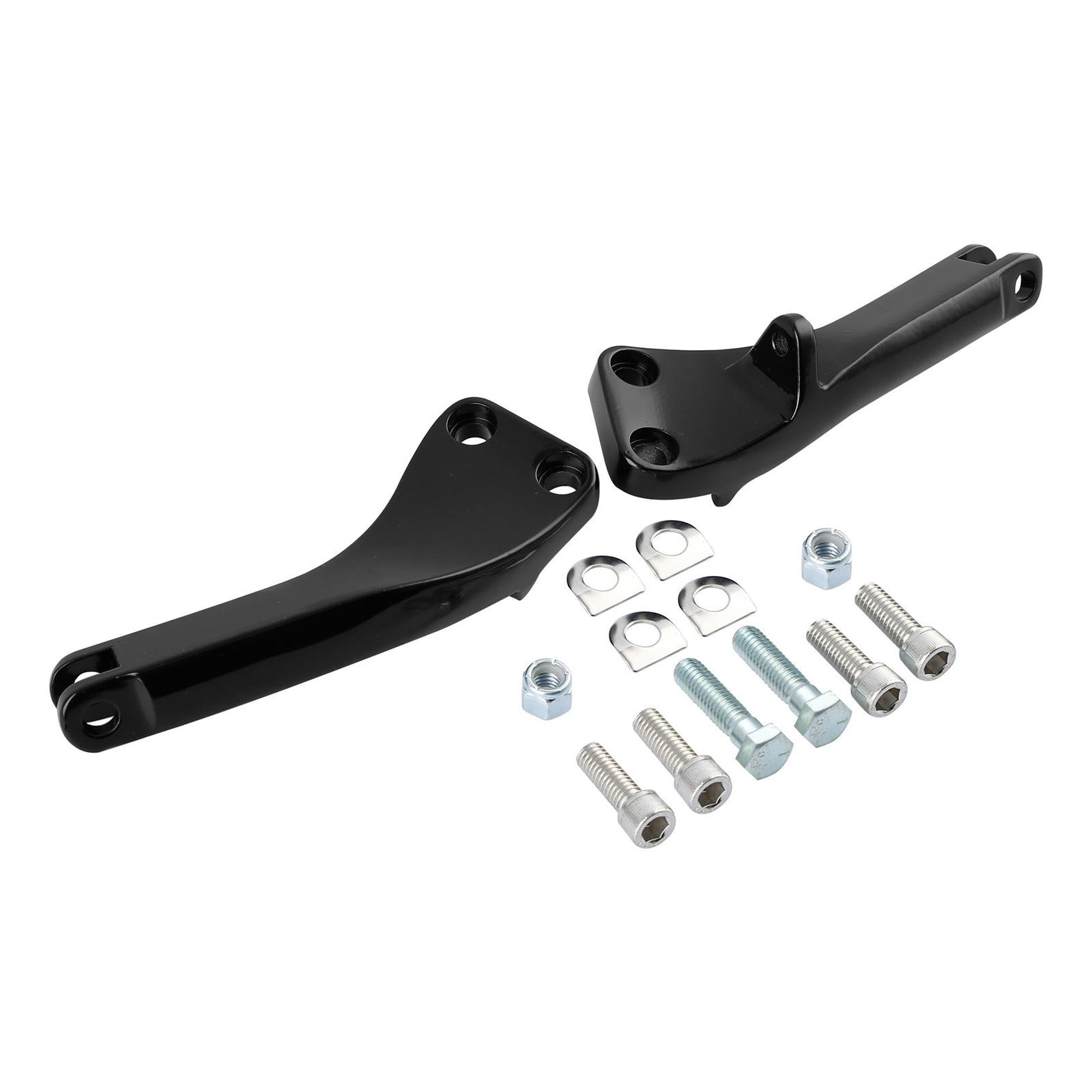 Left Right Passenger Peg Footpeg Mount Brackets Fit For Harley Dyna 2006-2017
