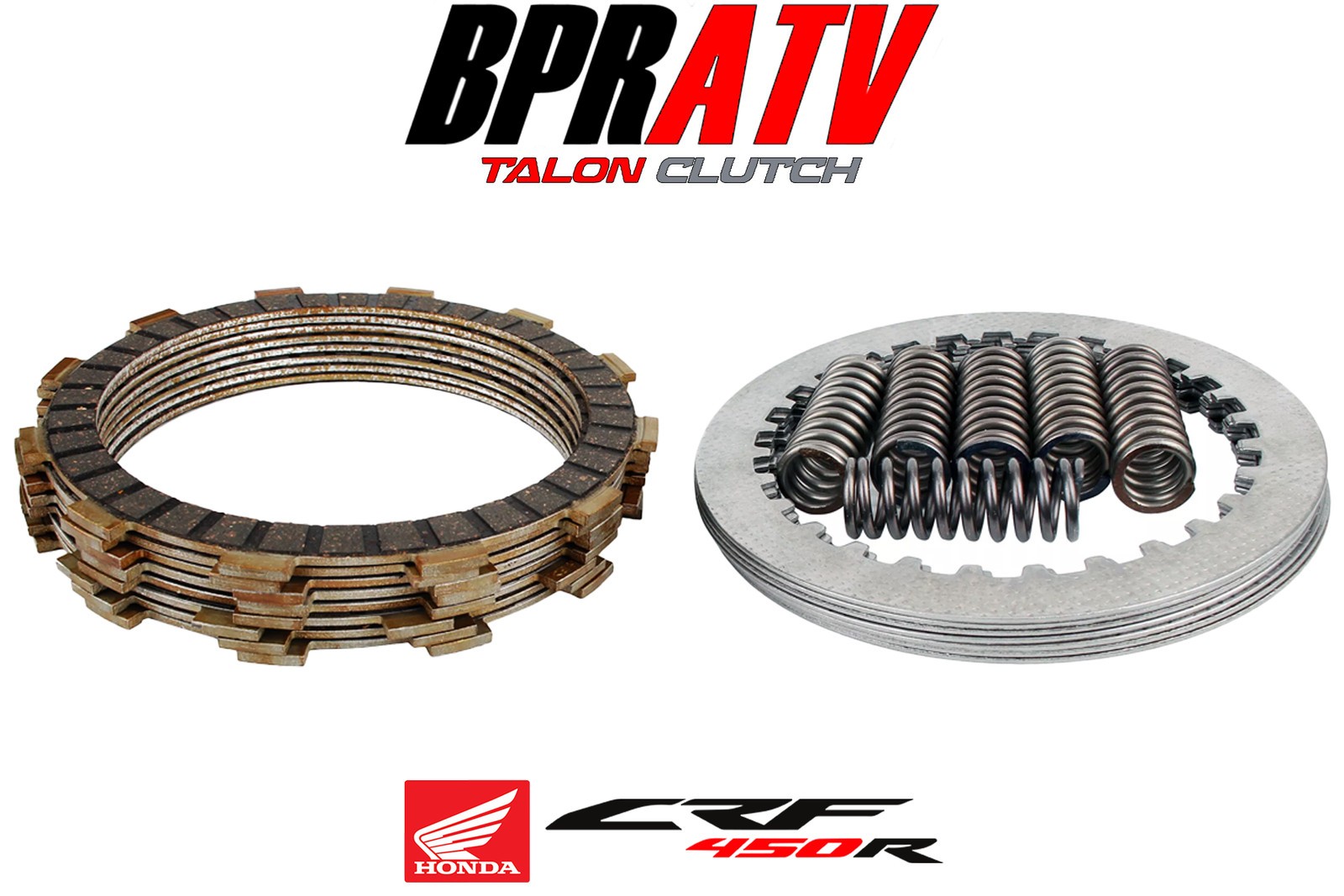 BPRATV Honda CRF450R CRF 450R Heavy Duty Steel Plates Fibers Springs Clutch Kit