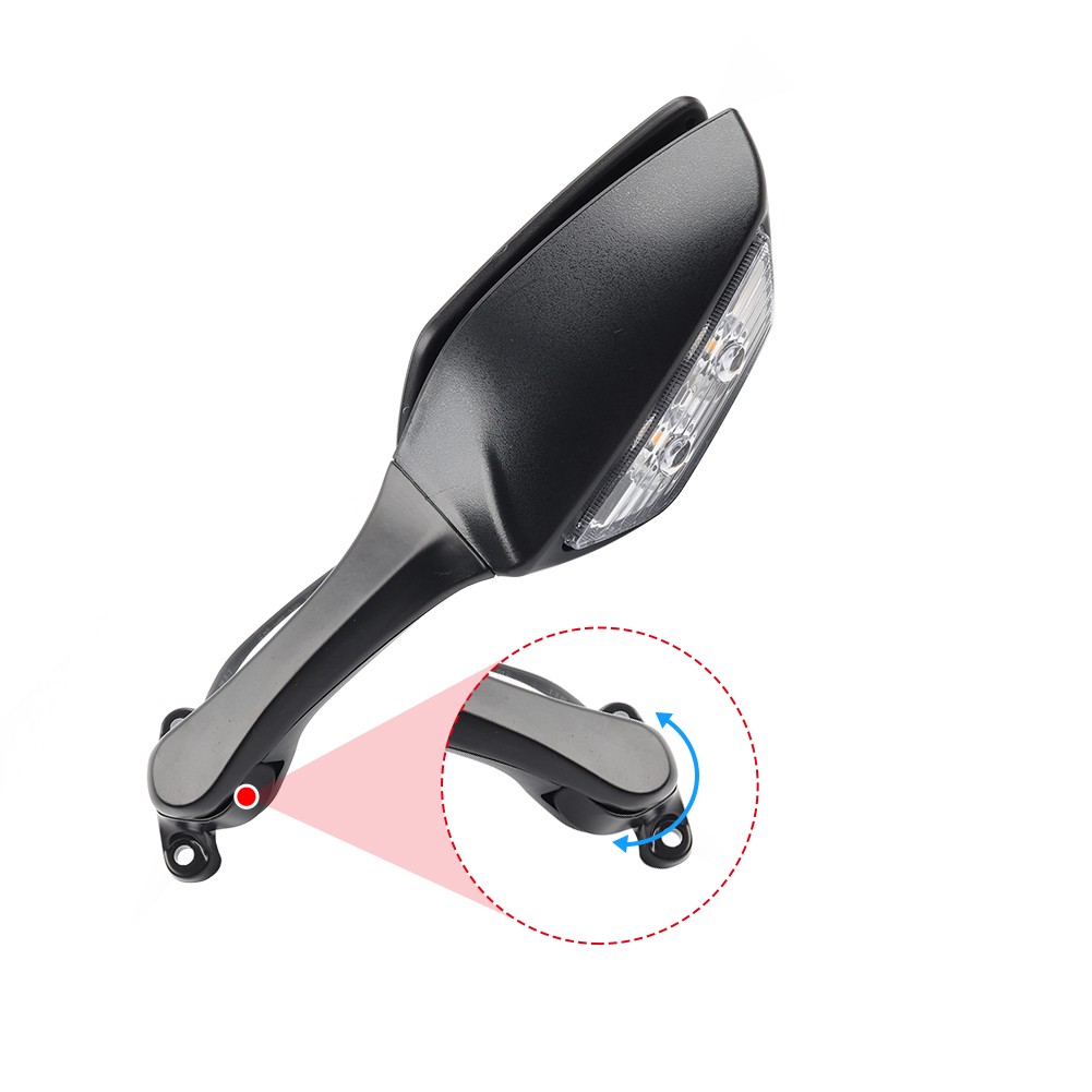 Rear View Mirrors w/ Turn Signals For Kawasaki Ninja ZX10R 2016-2022 2023