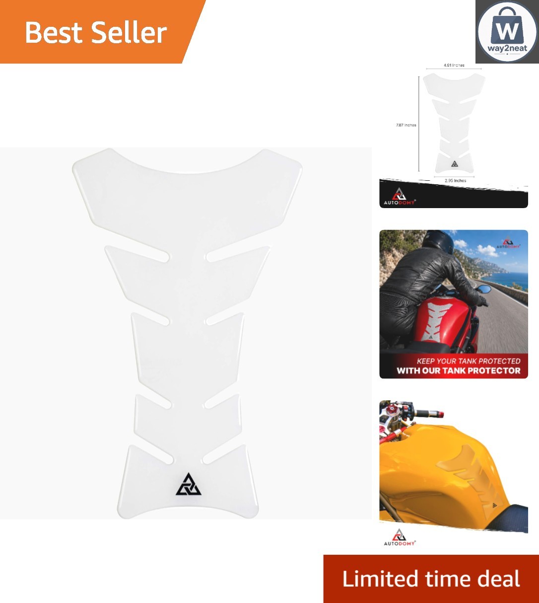 Transparent Motorcycle Tank Protector – Easy Installation & Scratch Protection