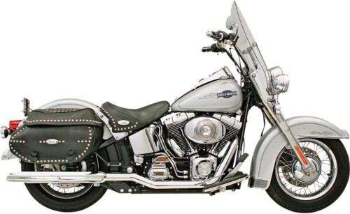 Bassani Power Curve True Dual Exhaust Headpipes 2001-2017 Harley Softail Fat Boy