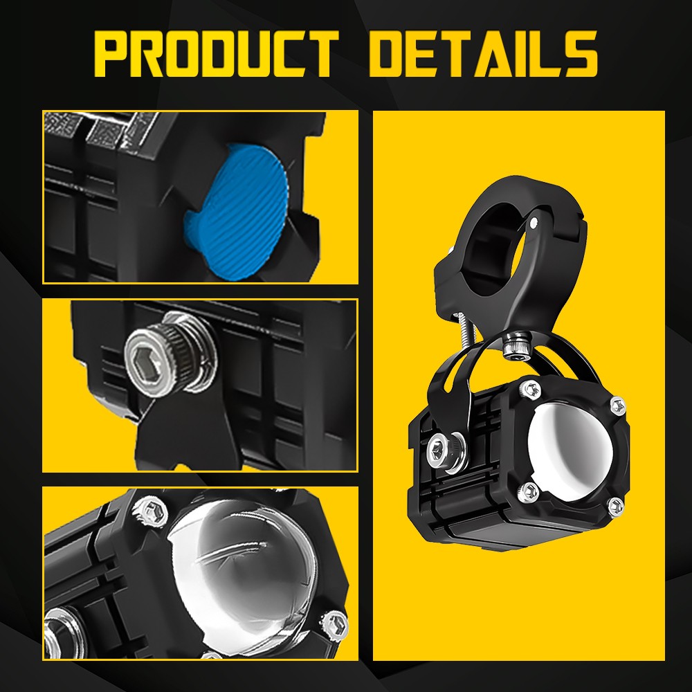 Pair LED Work Light Bar Headlight Driving Spot Light Fog Lamp Motorcycle UTV ATV