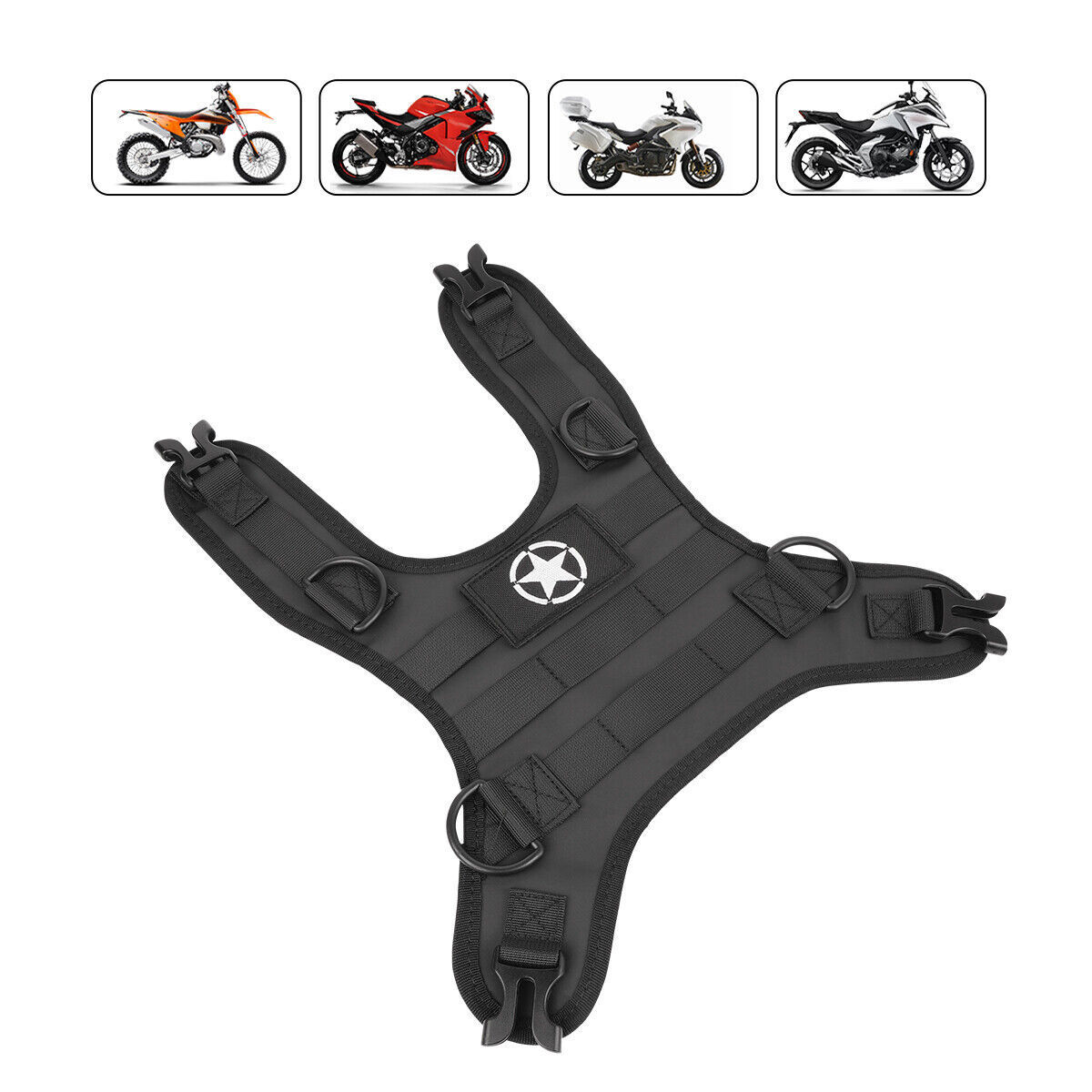 Universal Off-road Motorcycle Fuel Tank Pack Motorcycle Fuel Tank Bag Base Vest