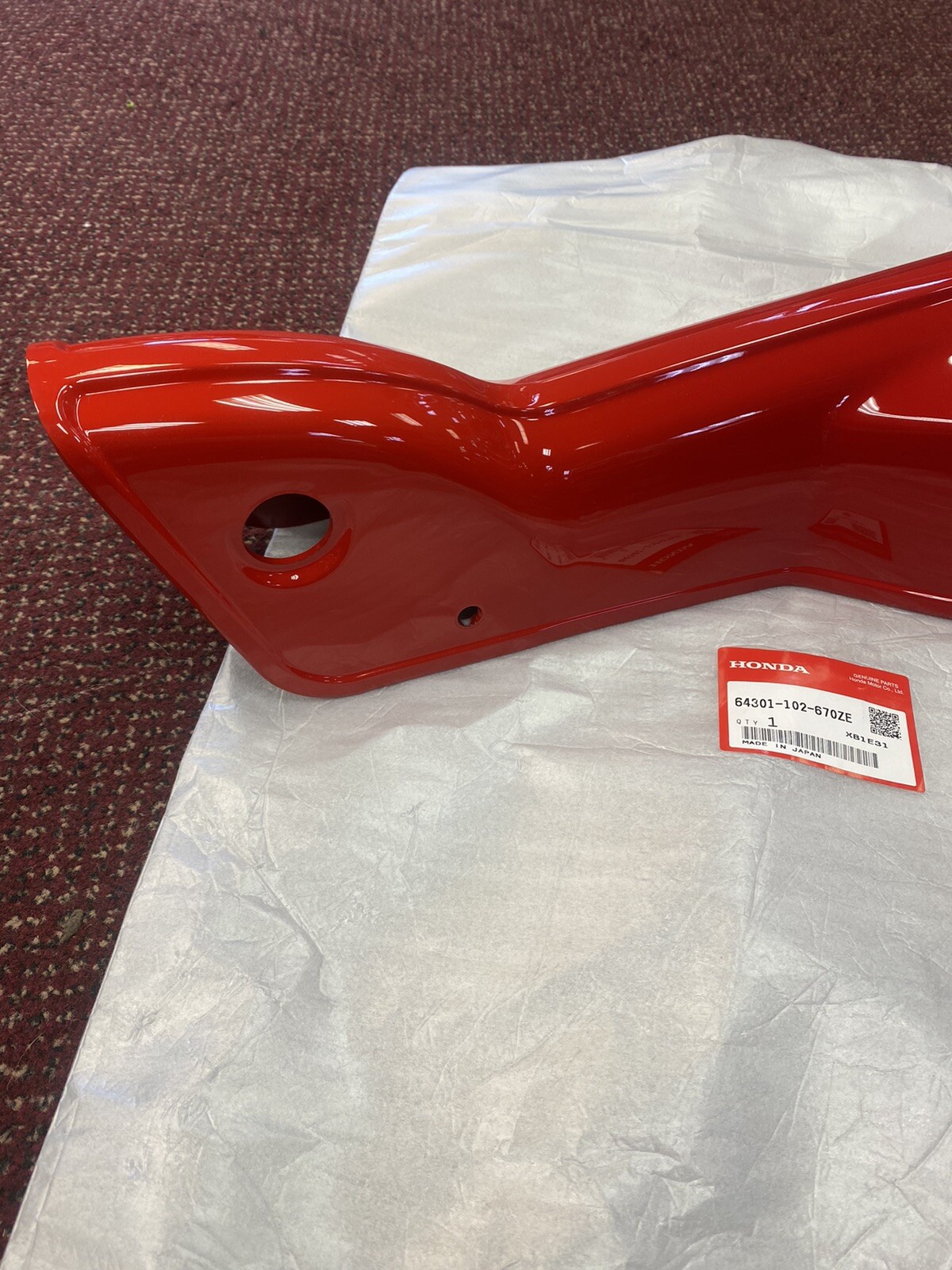 OEM Honda Monza Red Frame Shroud Cover Plastic Trail 90 Trail110 CT90 CT110 R110