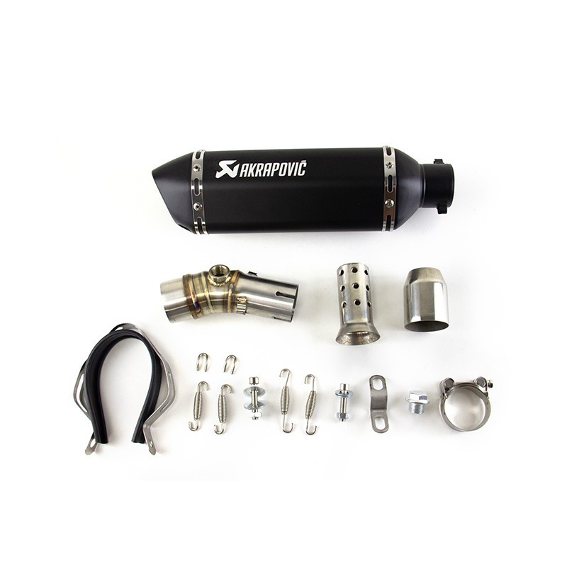 For Kawasaki Ninja 650R EX650 2006-2011 Exhaust Link Pipe Slip on Black Muffler