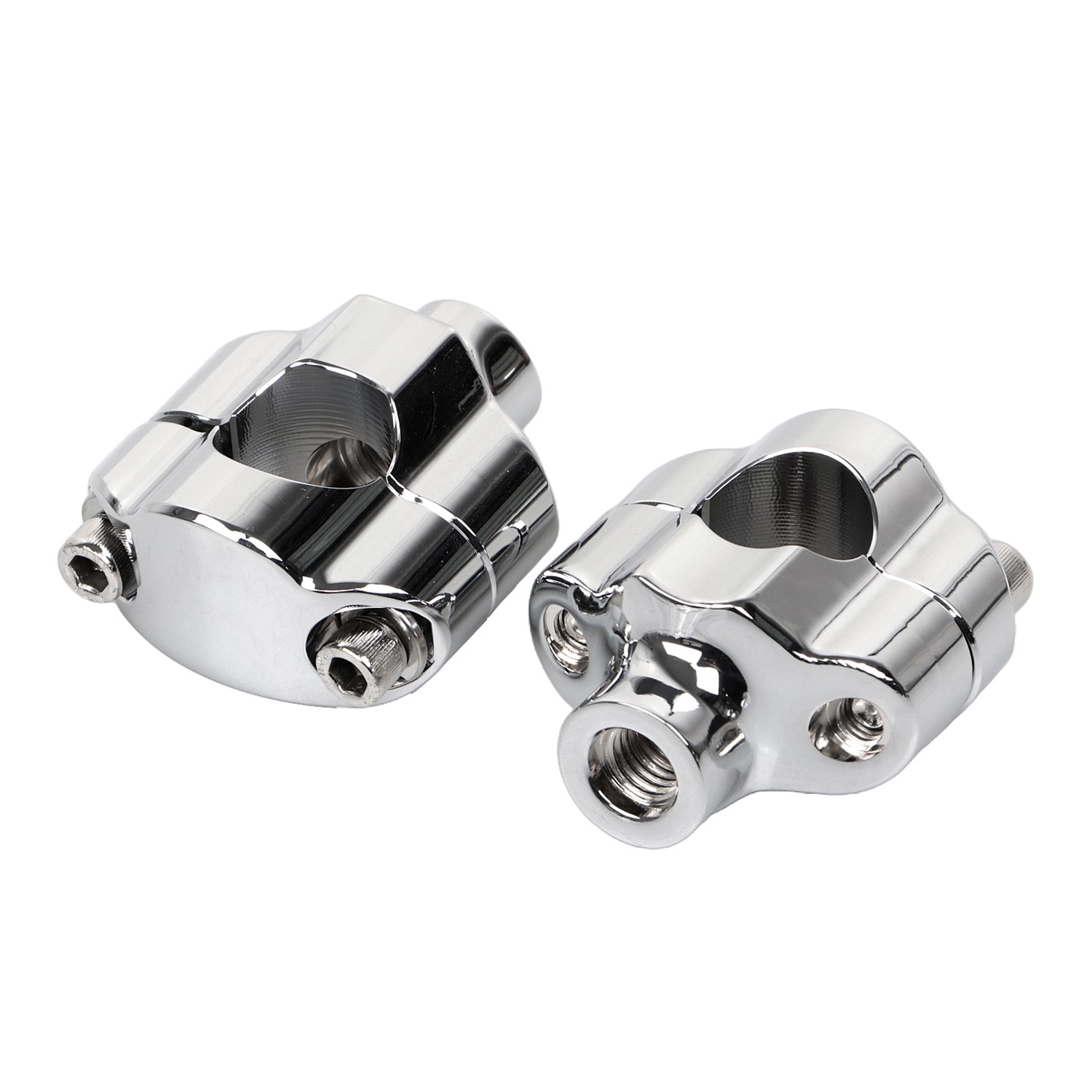 1.65″ Tall Handlebar Risers Clamp For Harley 1″ Bar Night Train Softail Fat Boy