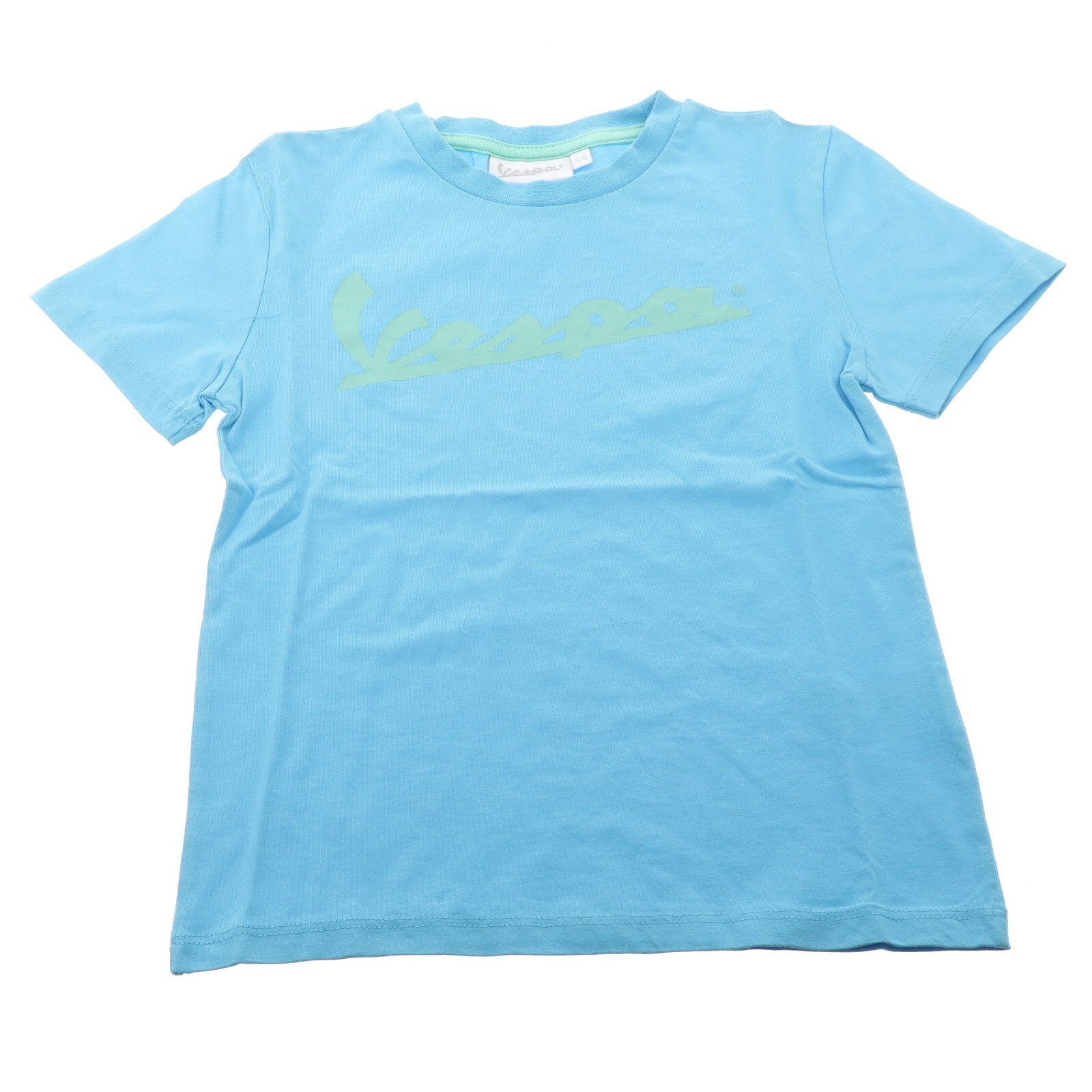 GENUINE PIAGGIO VESPA KIDS T-SHIRT W/LOGO LITE BLUE 5/6 YEARS OEM NEW 606233M01A