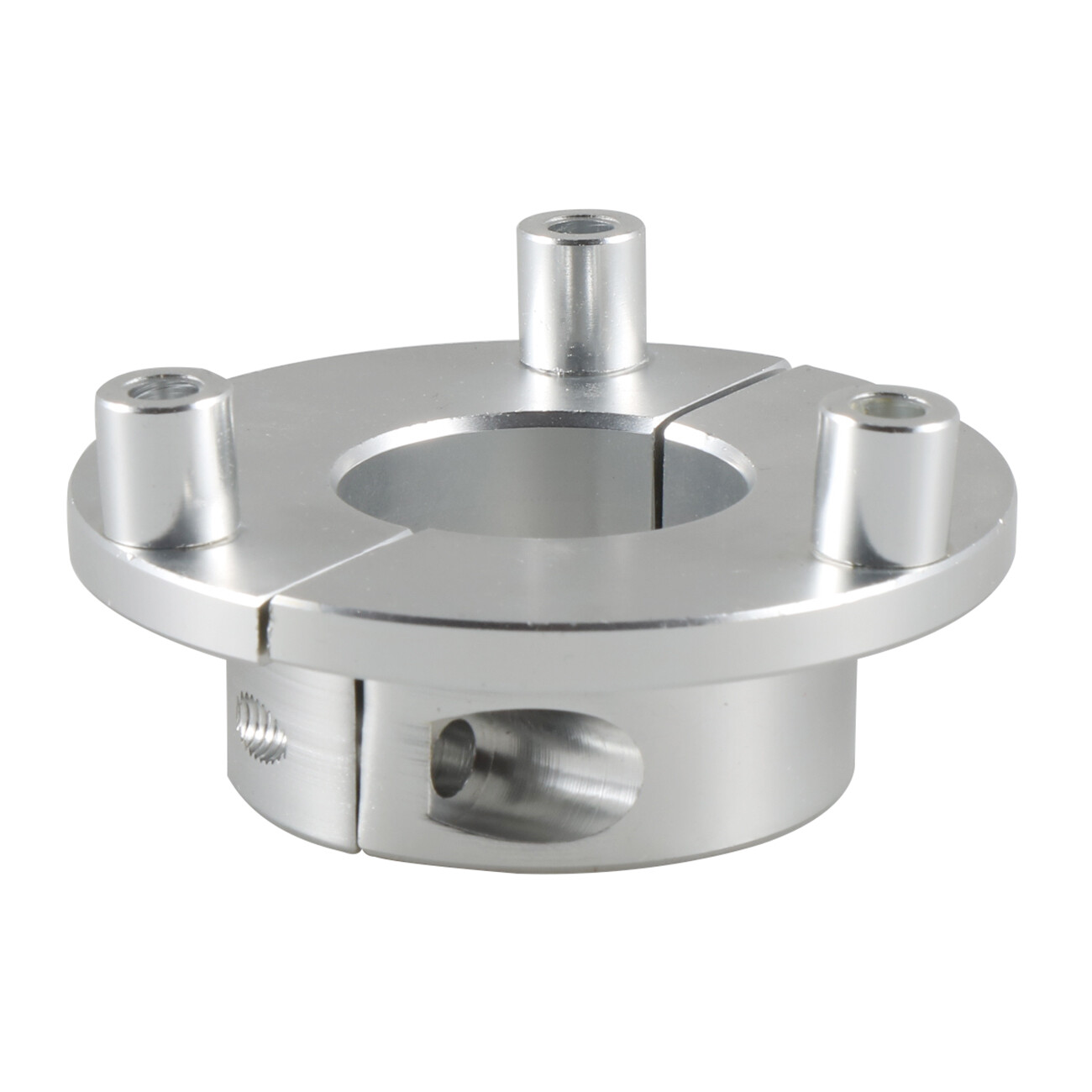 Silver 36mm CNC Adaptor For 1.5 Inch 66cc 80cc 100cc Motorized Bike Bicycle