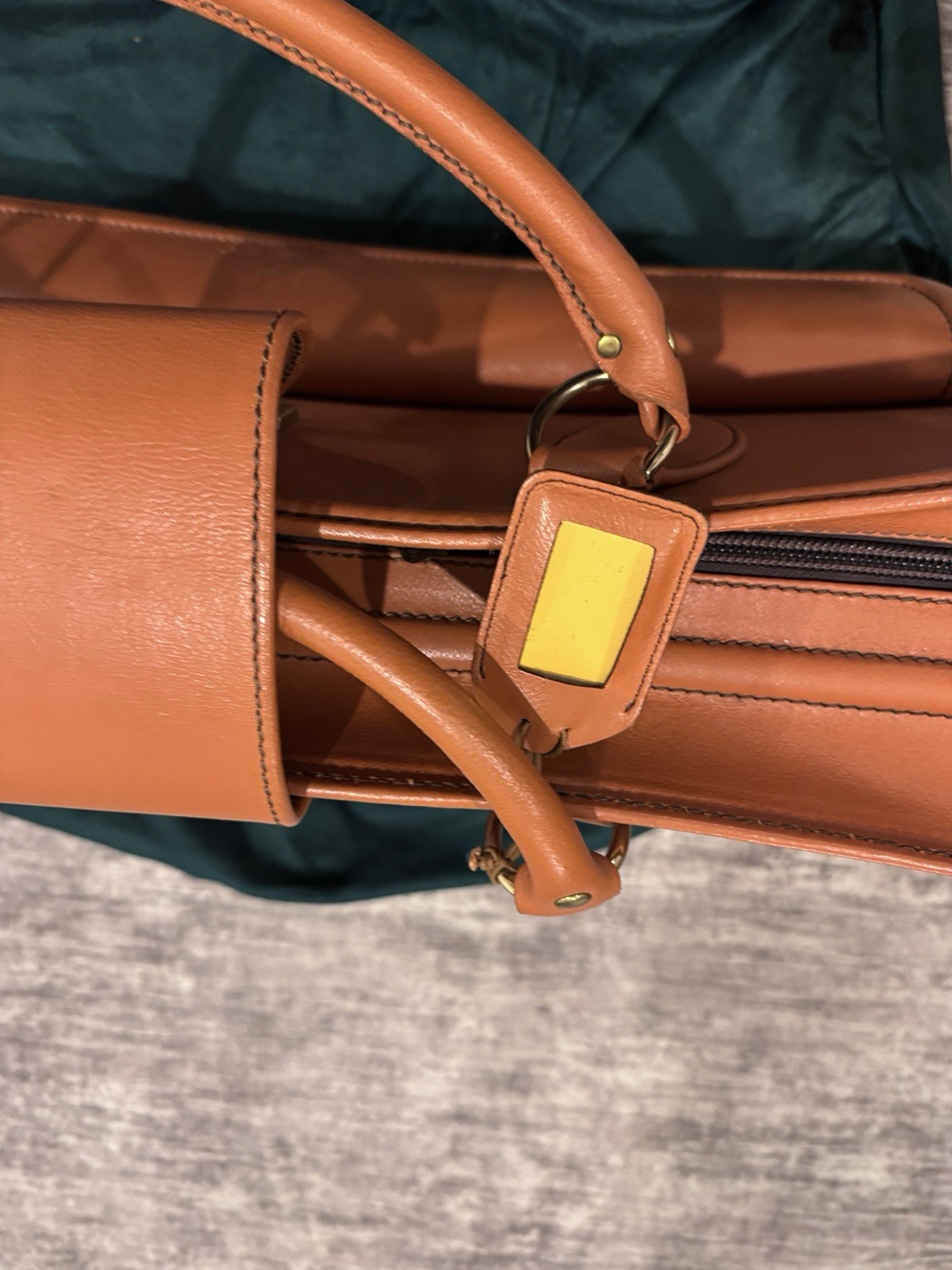Ferrari 456 GT Schedoni 3-Piece Tan Leather Luggage Set OEM w/ Dust Bags Key