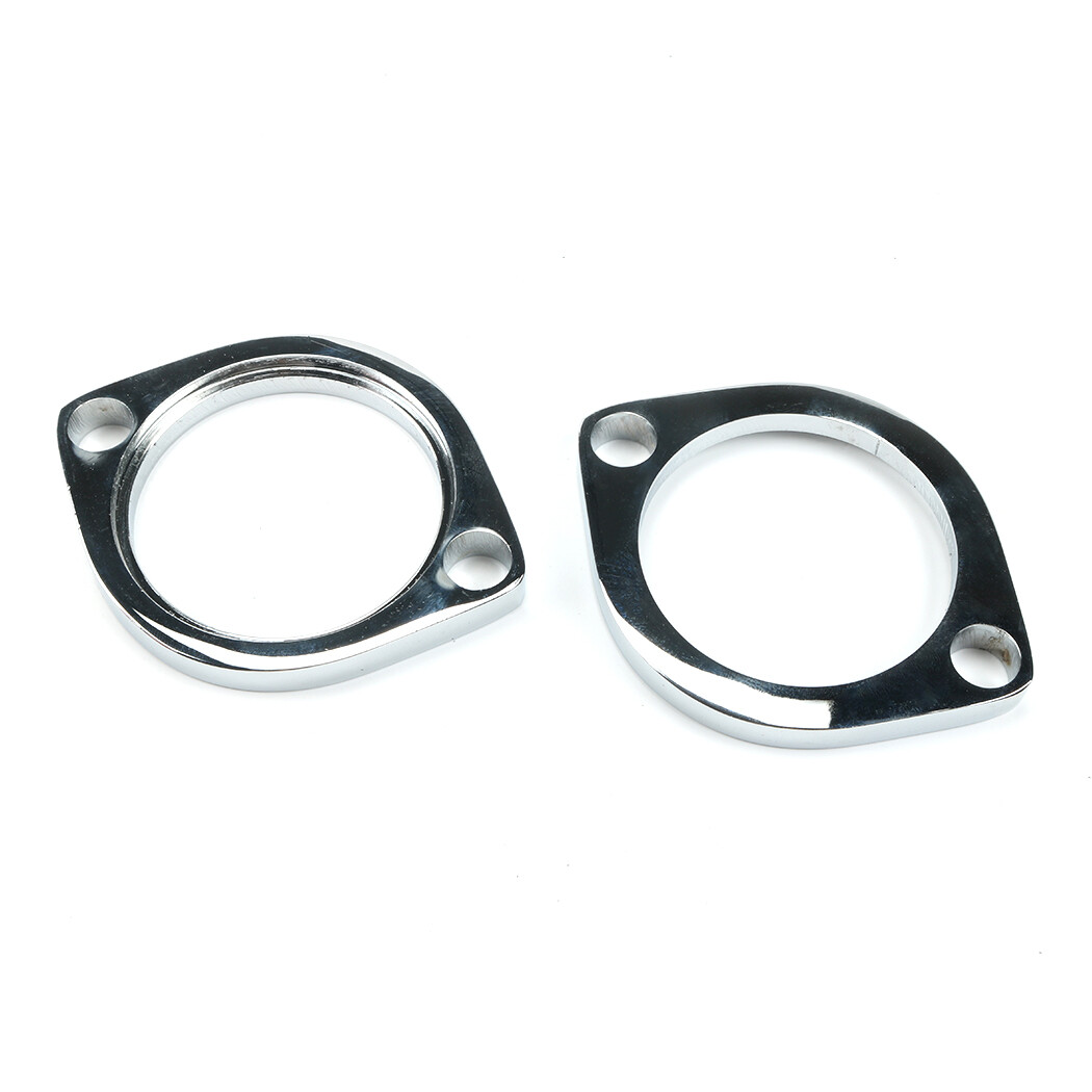 For Harley Davidson Exhaust Flange Install Kit C-Clips Serrated Nuts Flanges Gas