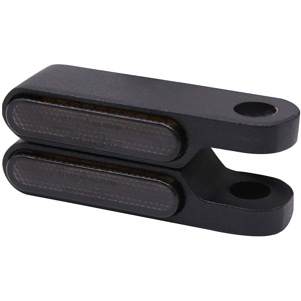 1 Pair Mini Motorcycle LED Turn Signal Amber & White Running Light For Harley
