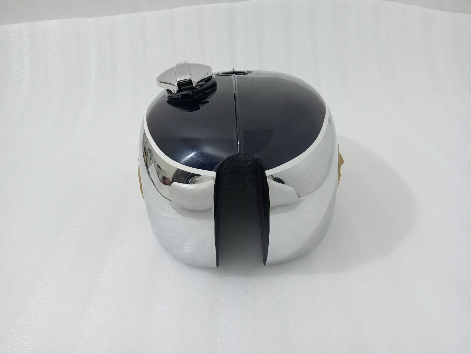 BSA A65 2 GALLON BLUE & CHROME STEEL PETROL FUEL GAS TANK+CAP 1968-1969 |Fit For