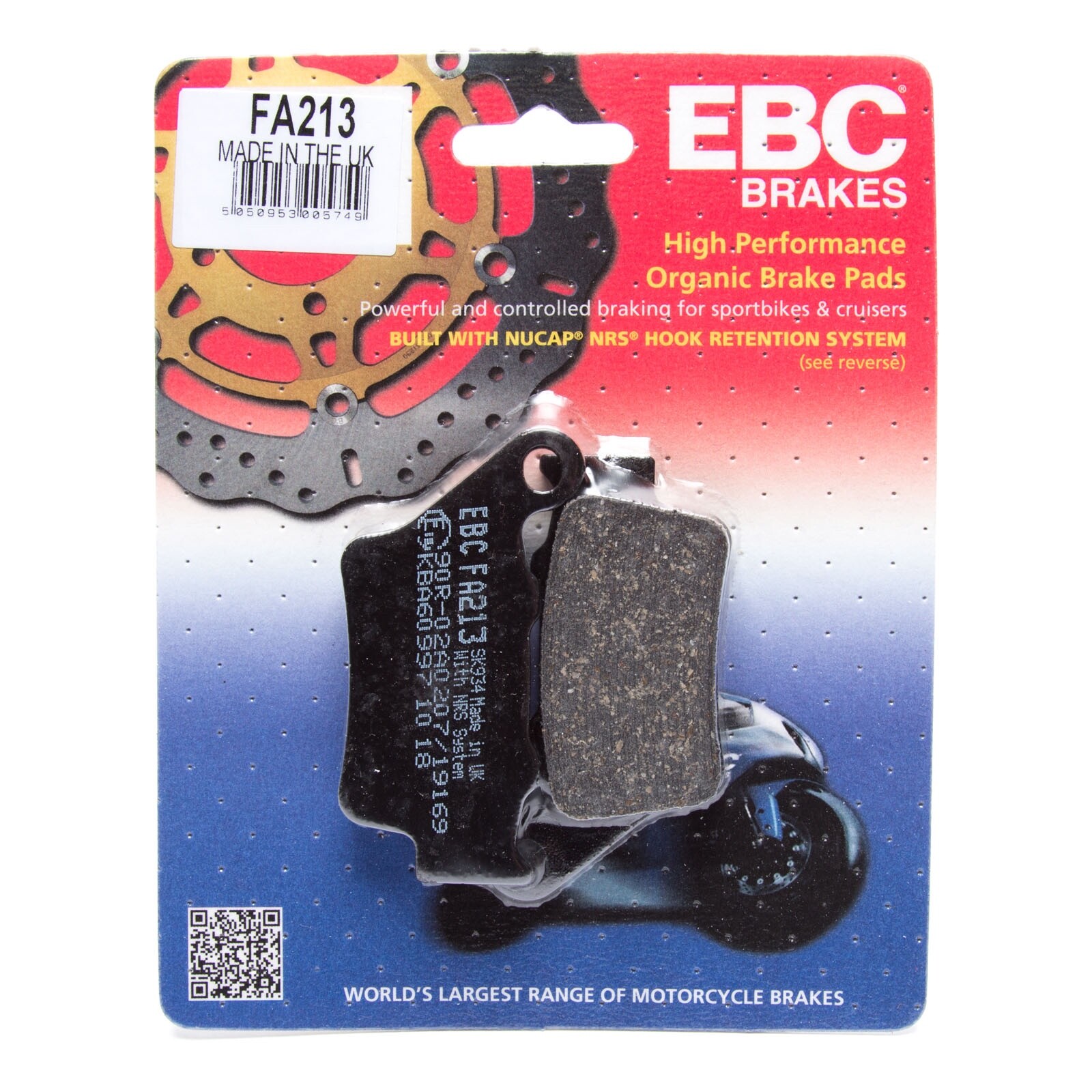 FA213 EBC PREMIUM BRAKE PADS fit KTM DUKE 2 640 03-07 R