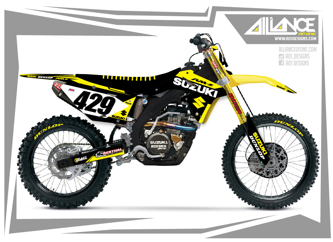 2010 2011 2012 2013 2014 2015 2016 RMZ 250 GRAPHICS KIT SUZUKI RMZ250 MX DECALS