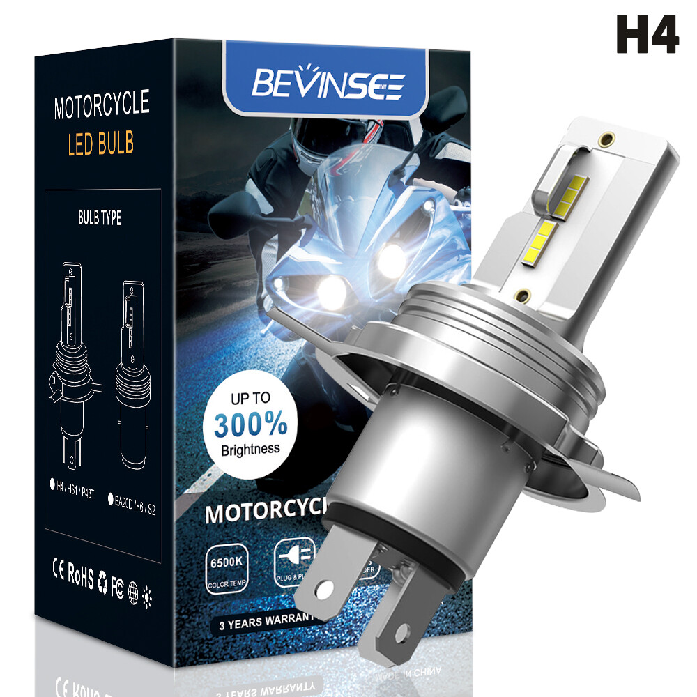 H4 9003 LED Headlight Bulb For Yamaha V Star 650 XVS650 XVS650A XVS650AT 04-10