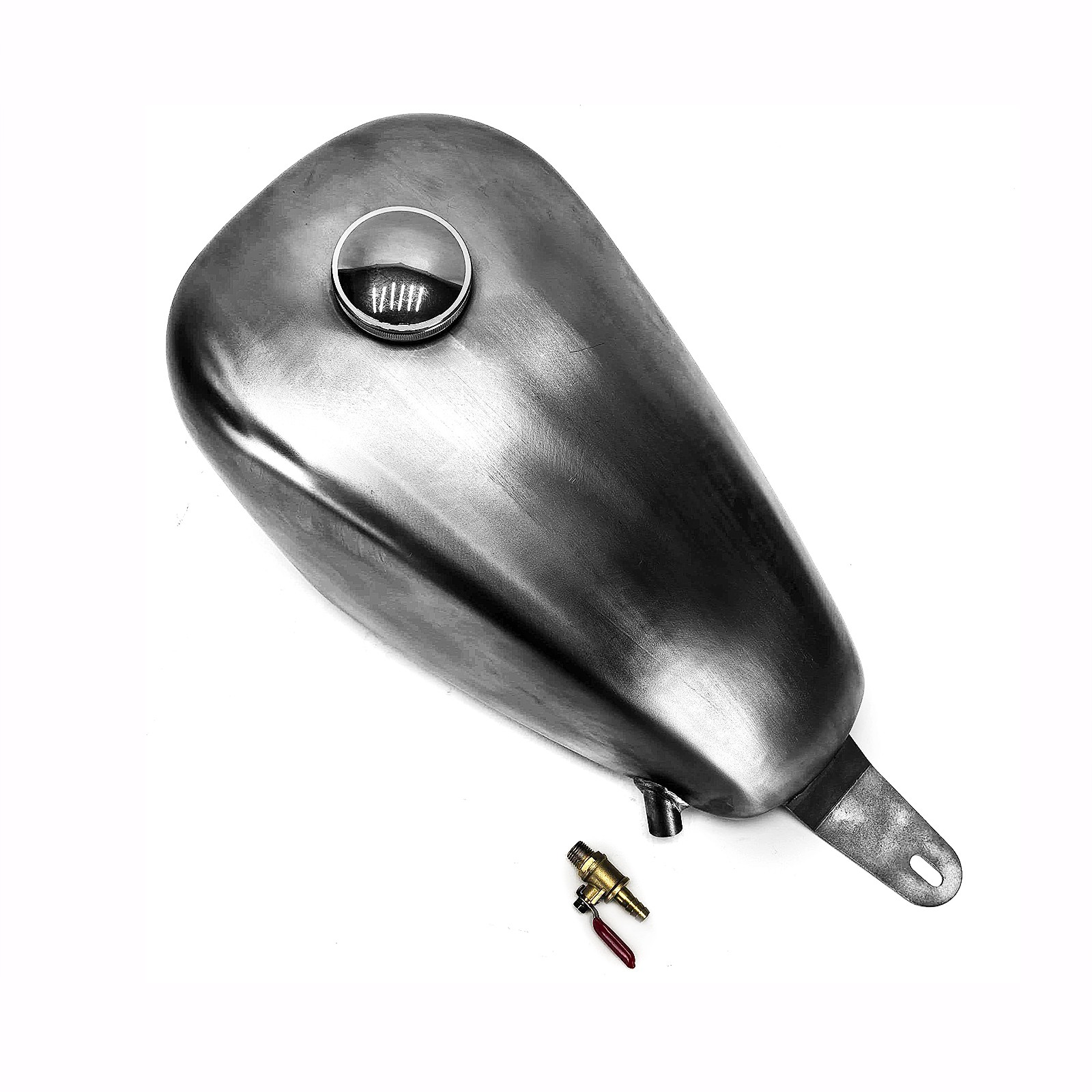6L Motorcycle Petrol Gas Fuel Tank Oil Tank With Cap Fit For Yamaha XV250 Silver