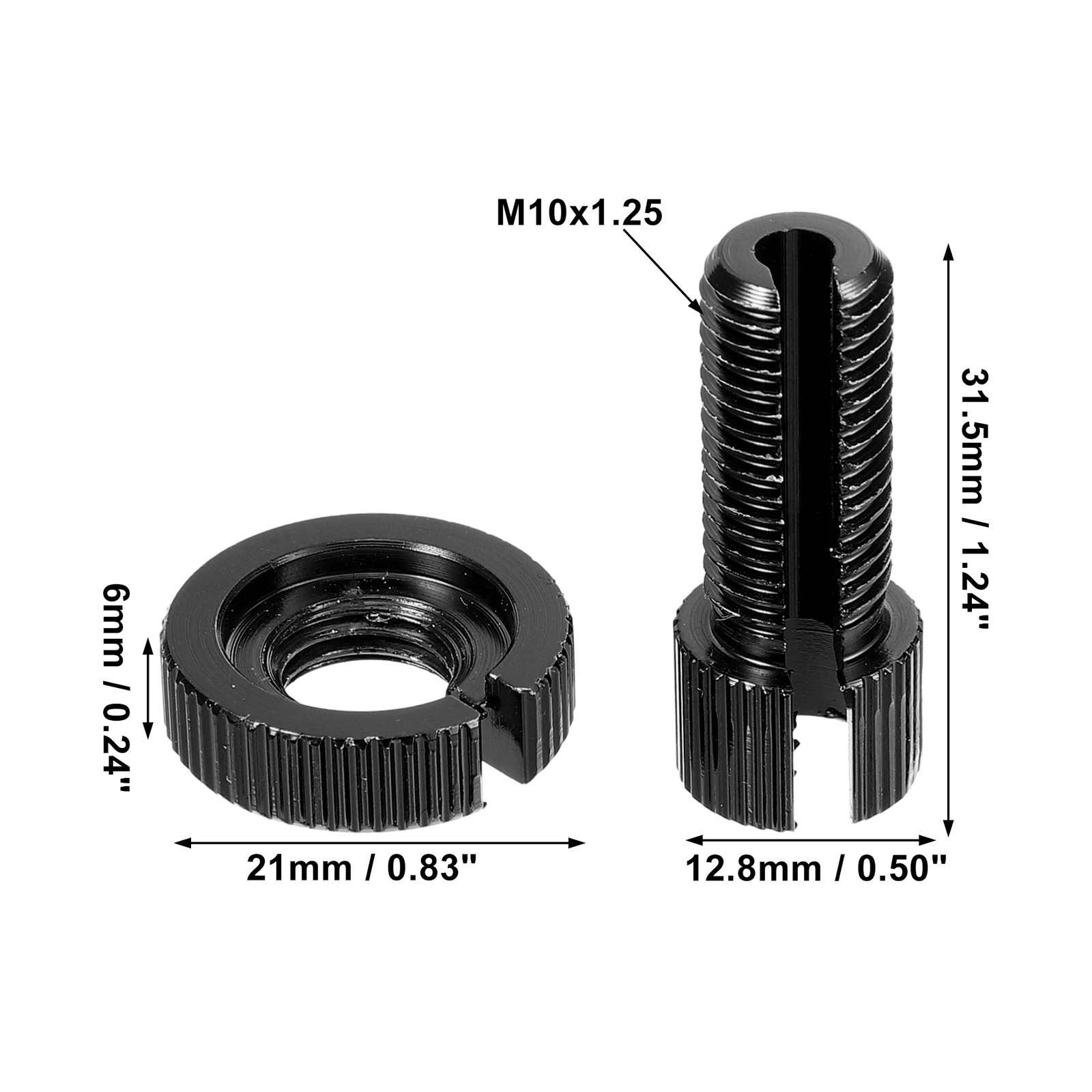 1 Pcs M10 Brake Clutch Cable Line Adjuster Screw Adjusting Bolt with Slotted