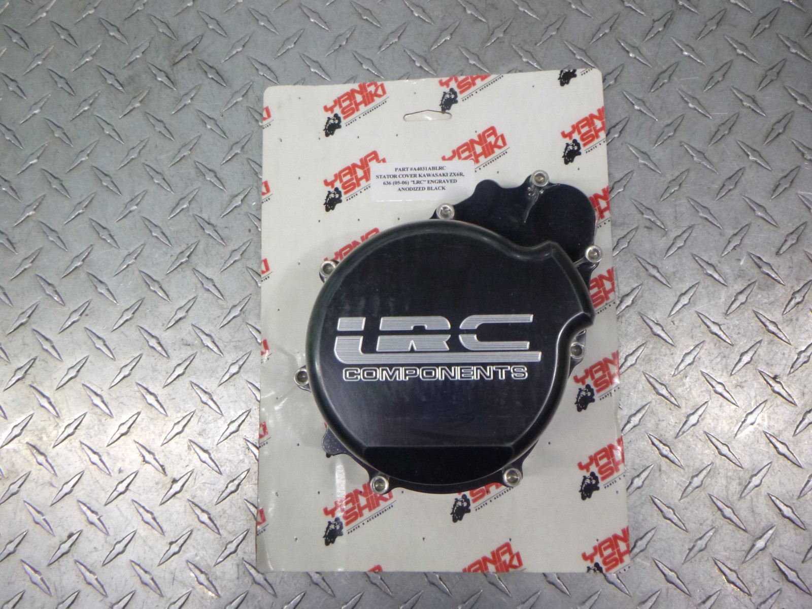 Stator Cover Kawasaki Zx6R/636 (05-06) LRC Engraved Anodized Black A4031ABLRC