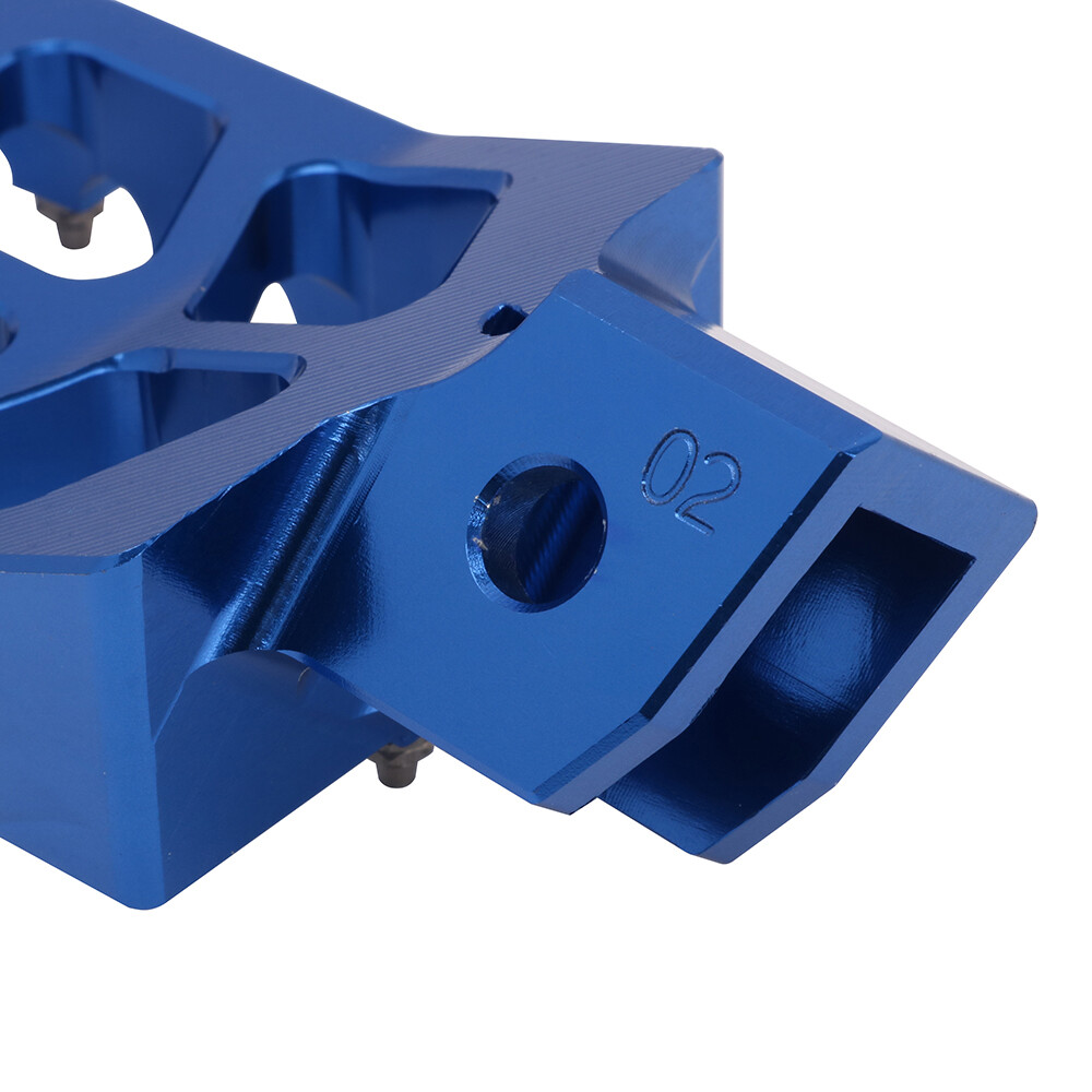 Foot Pegs Motorcycle Footpeg Pedals CNC For PW50 1981-2024 PW80 1983-2006 Blue