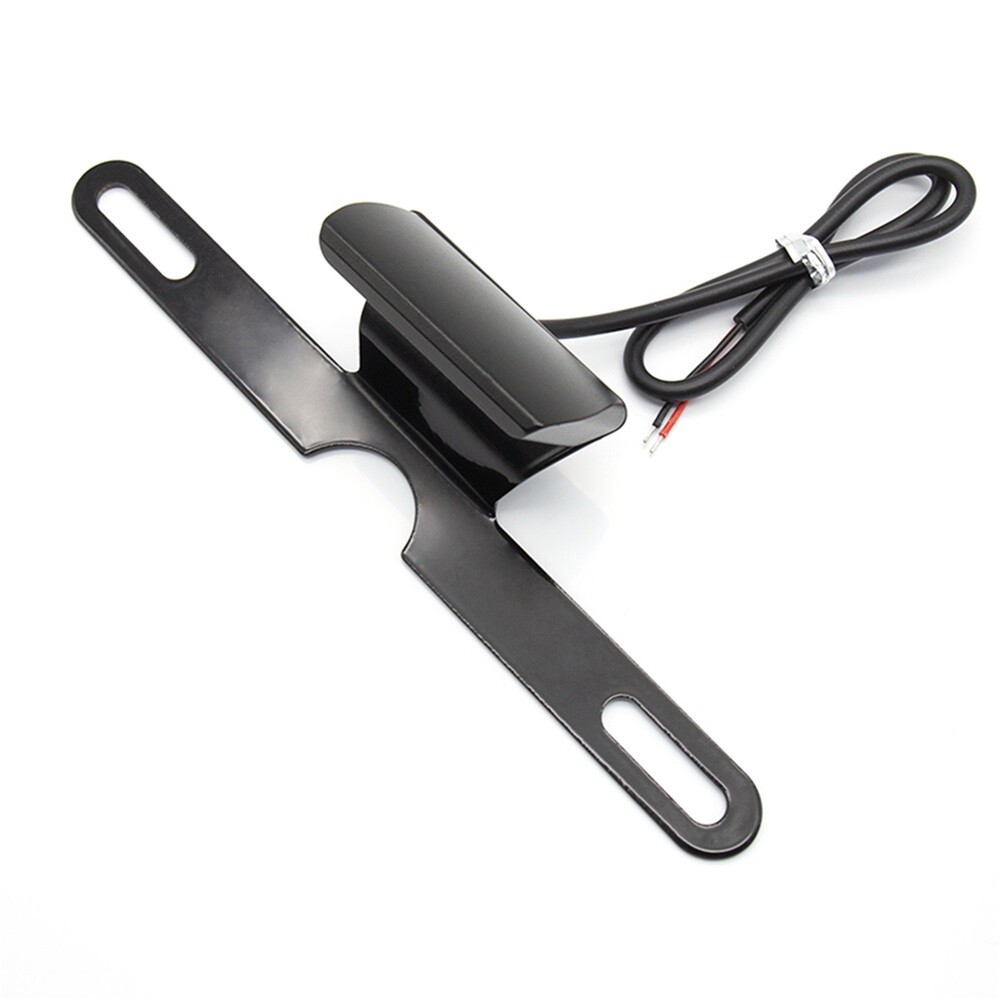 Motorcycle Rear License Plate Mount Holder Bracket With LED Tail Light Aluminum