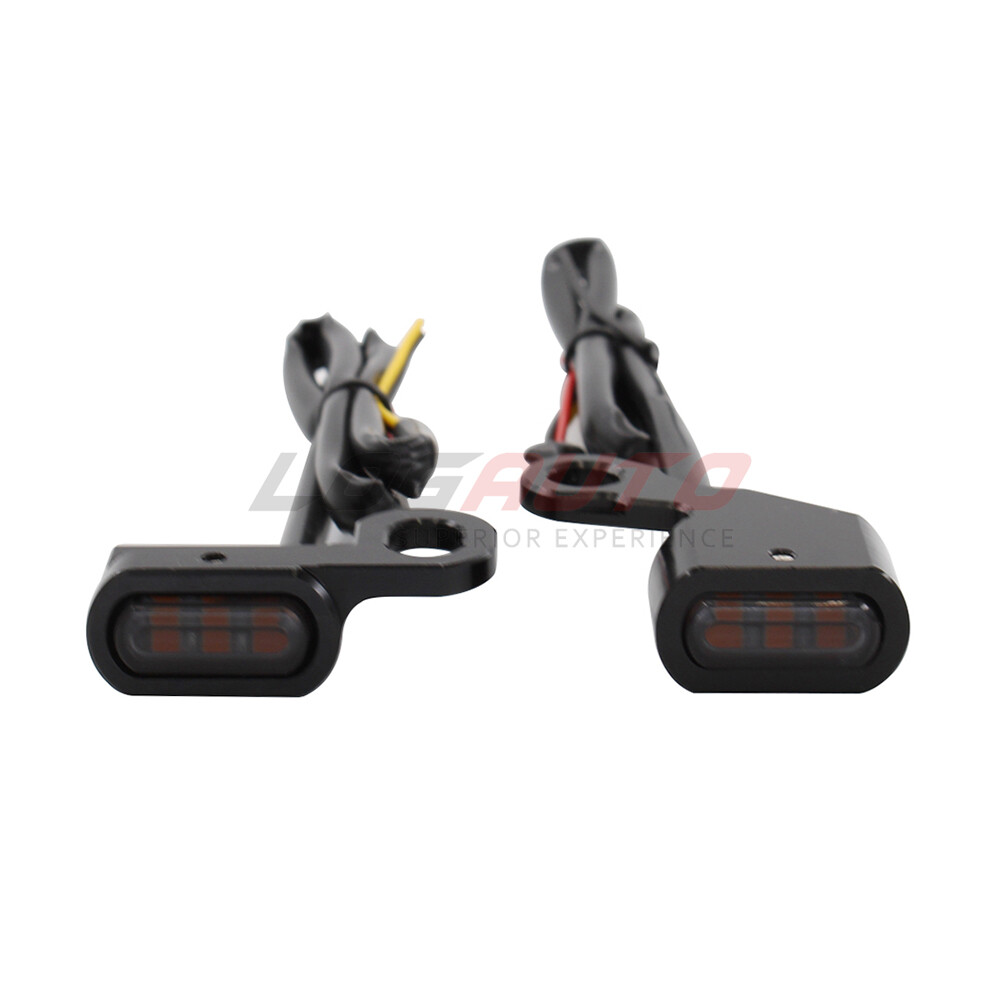 For Harley Dyna 1999-17 LED Turn Signal Light Mini Indicator Light Blinker Smoke